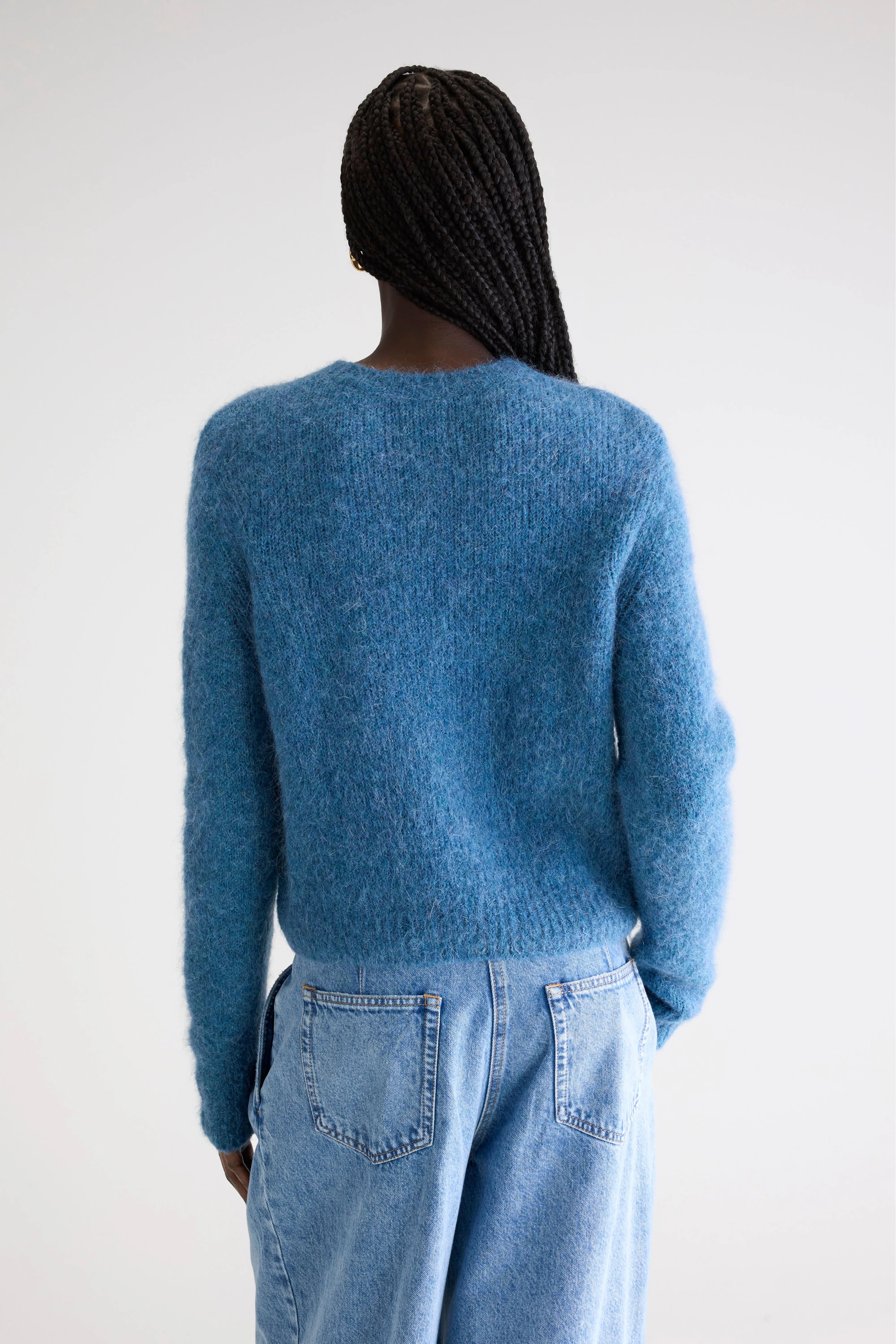 Pull col rond Anco (252 / W / BLUE JEANS)