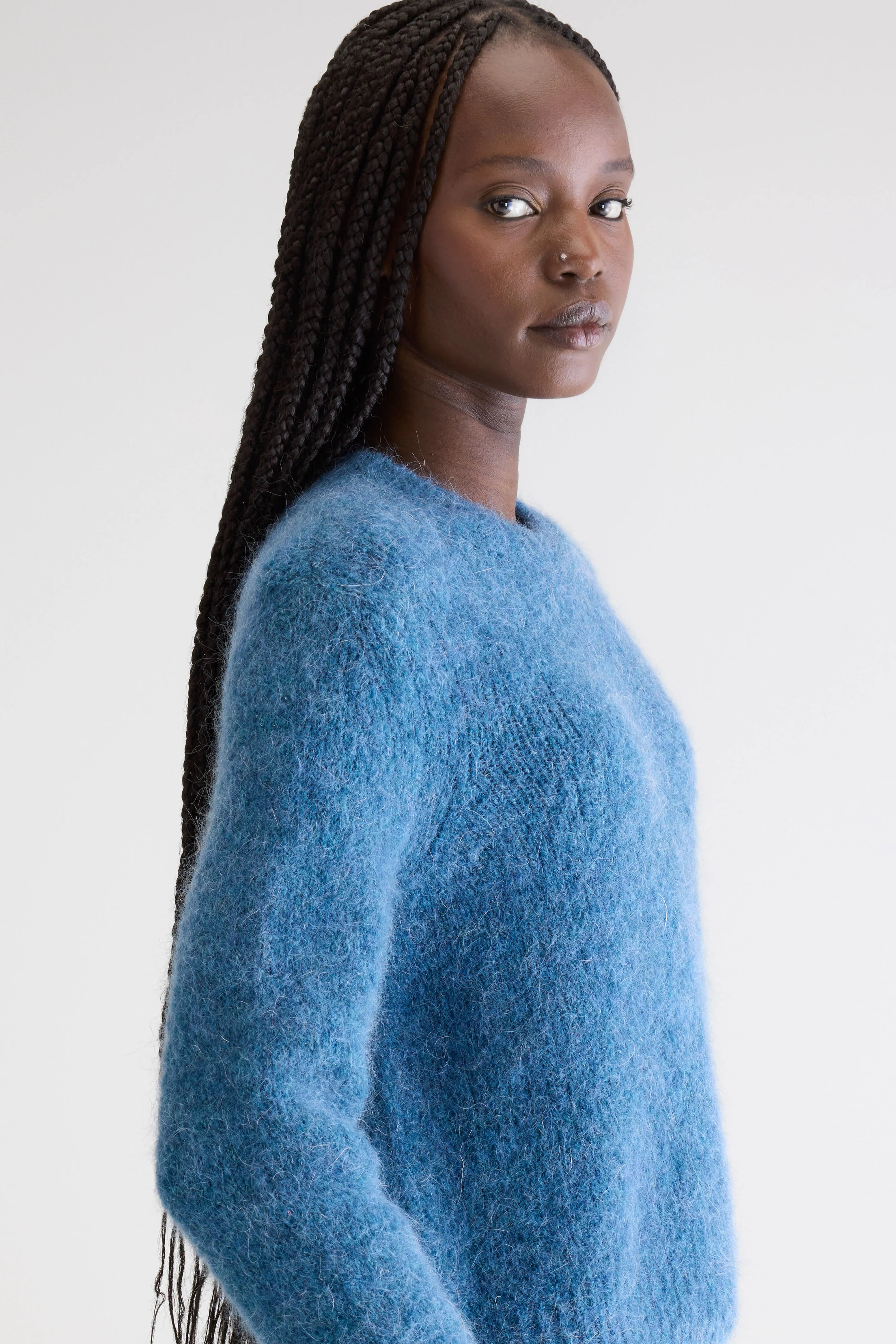 Pull col rond Anco (252 / W / BLUE JEANS)