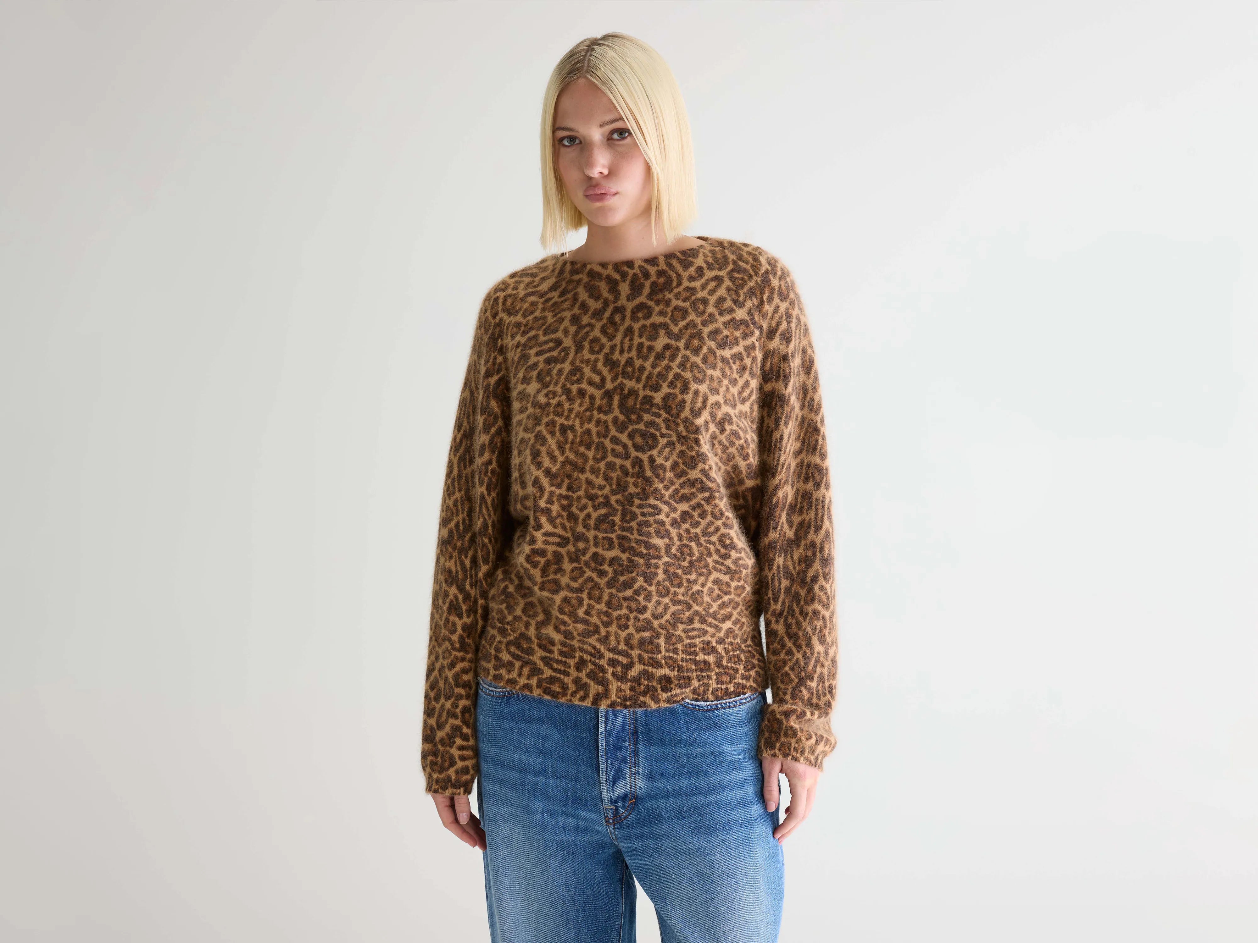 Pull à imprimé léopard Dioal (252 / W / COMBO A)