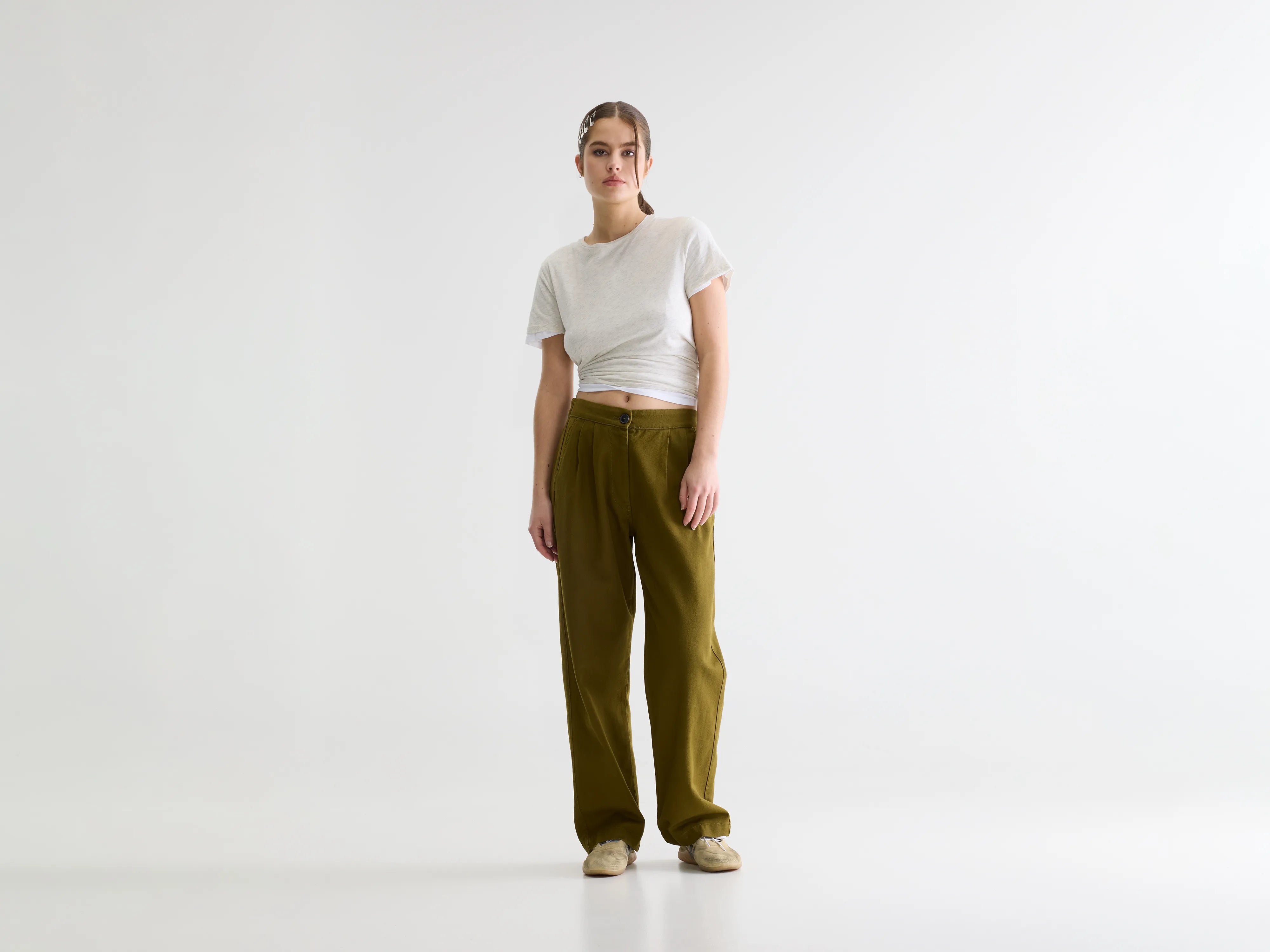 Pantalon classique Pillow (261 / W / VETIVER)