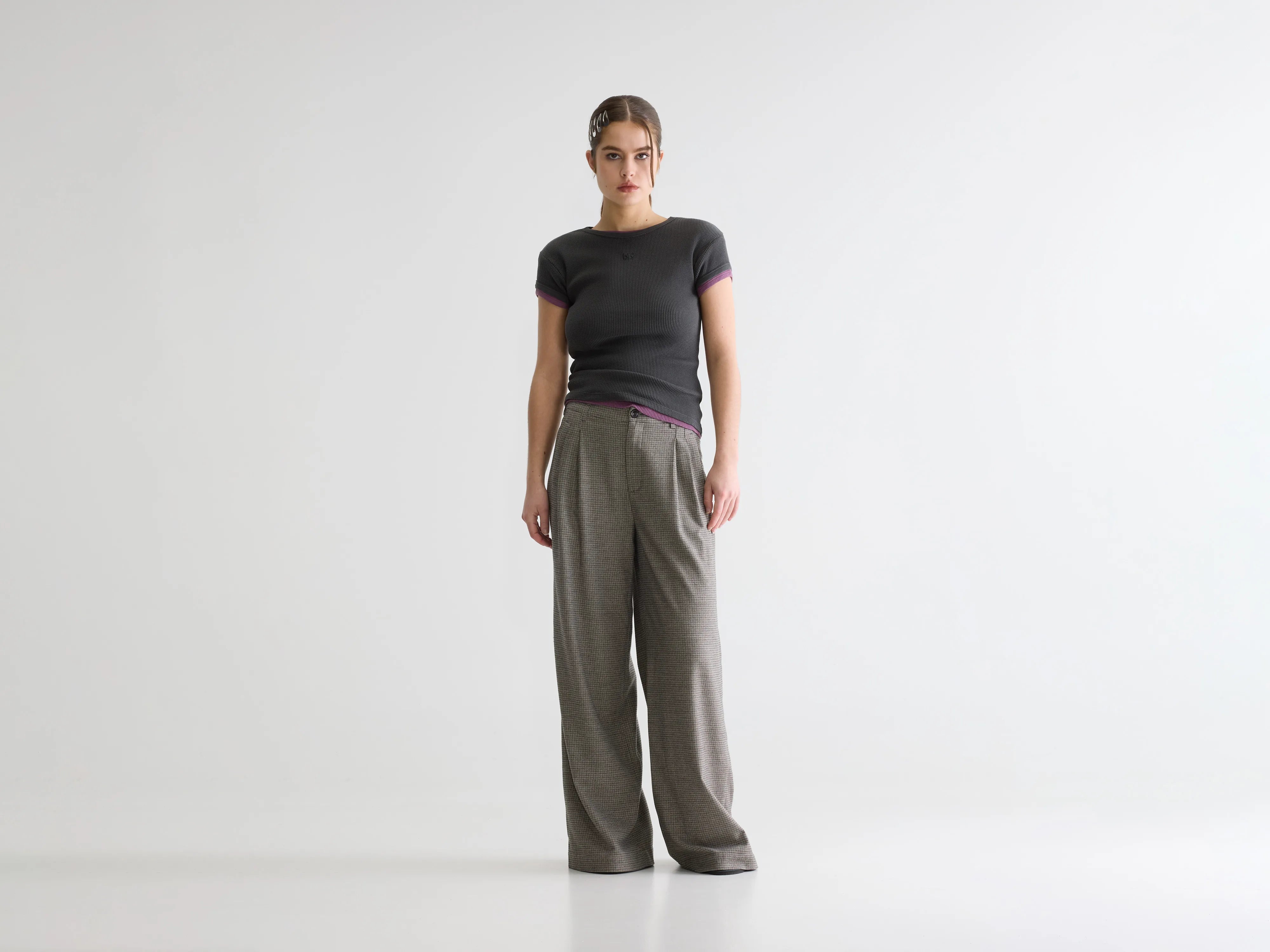 Pantalon de tailleur large Volkert (261 / W / CHECK A)