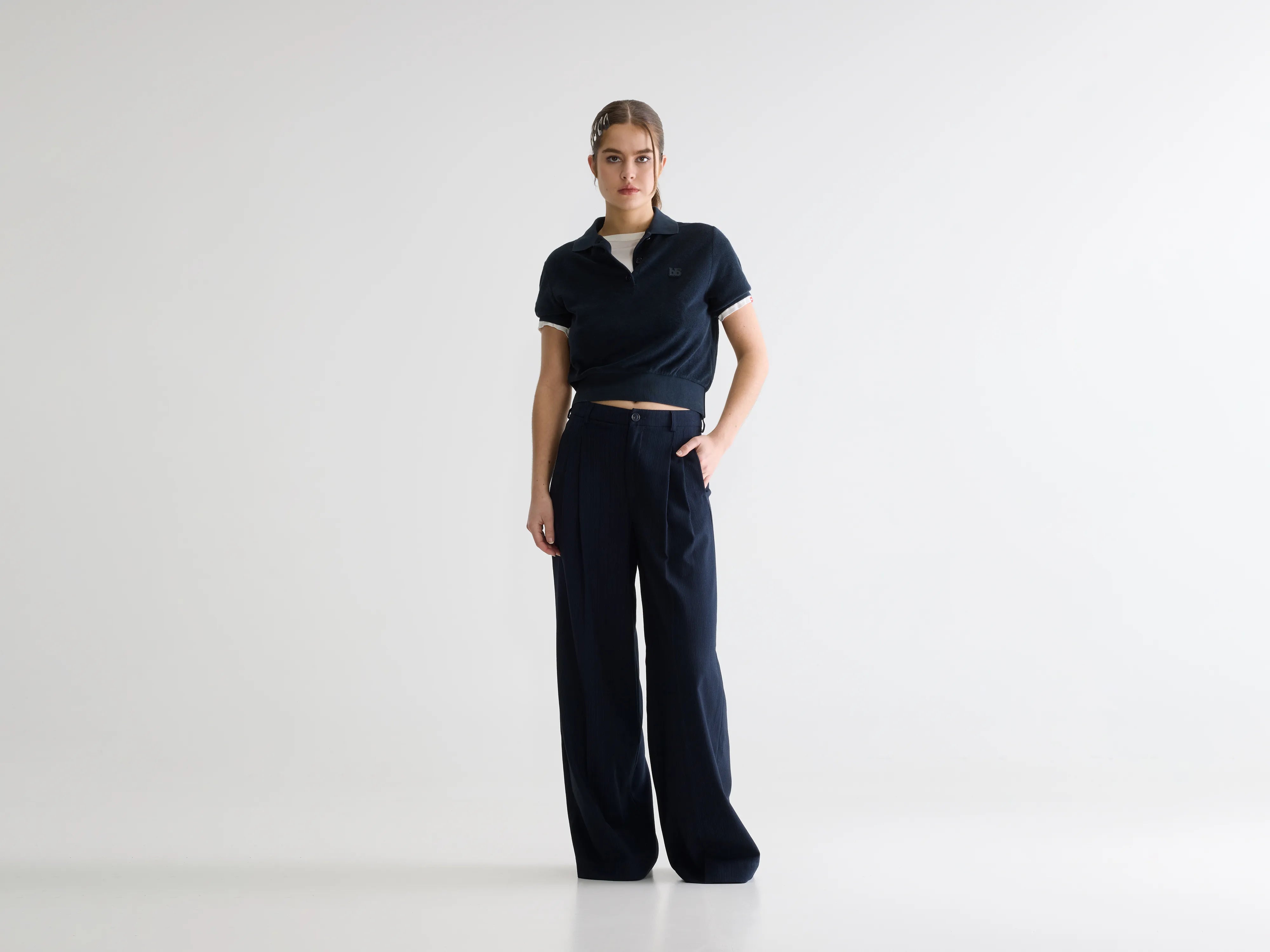 Volkert wide tailored trousers (261 / W / STRIPE A)