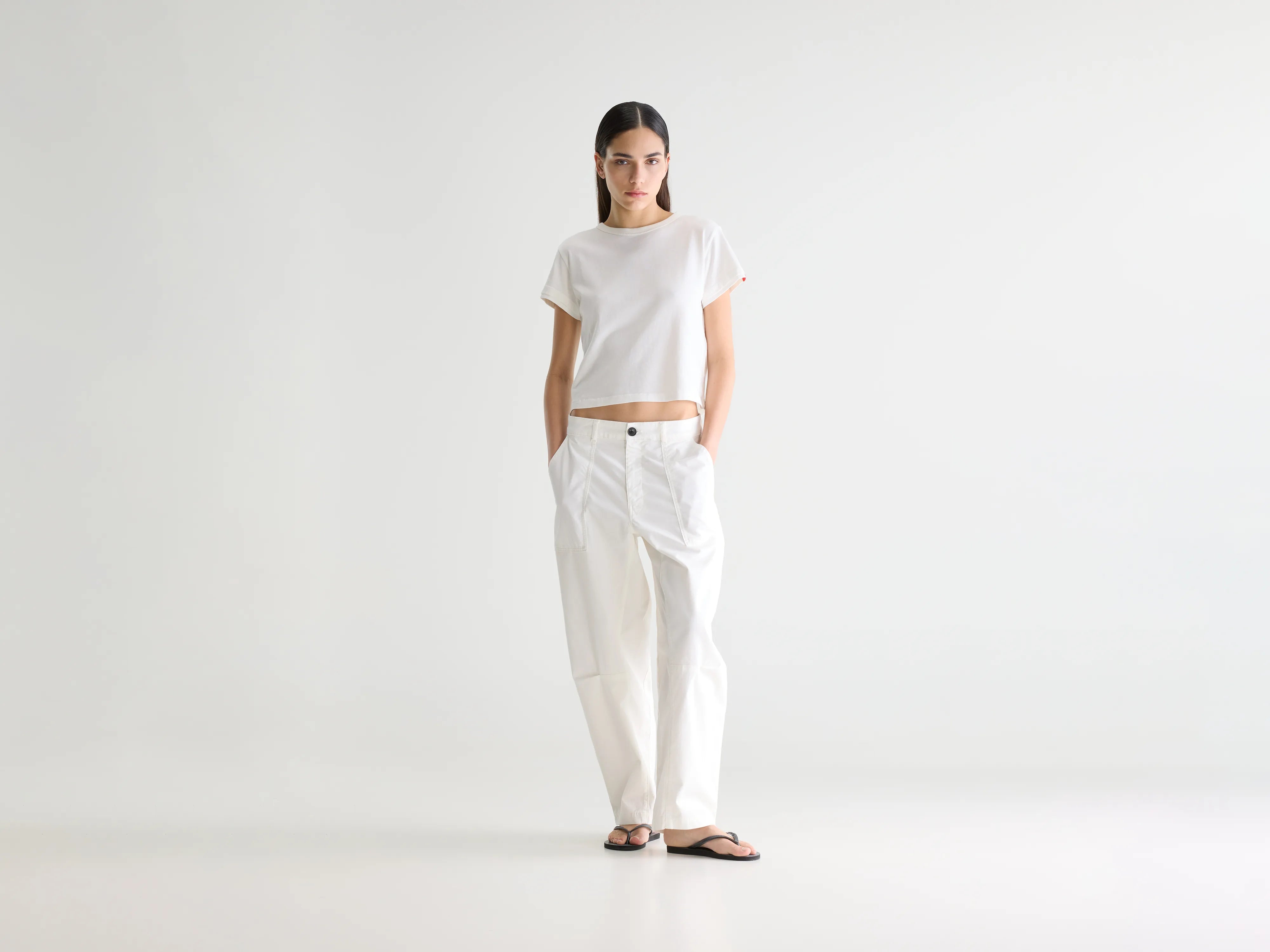 Kiara relaxed trousers (261 / W / WHITE)