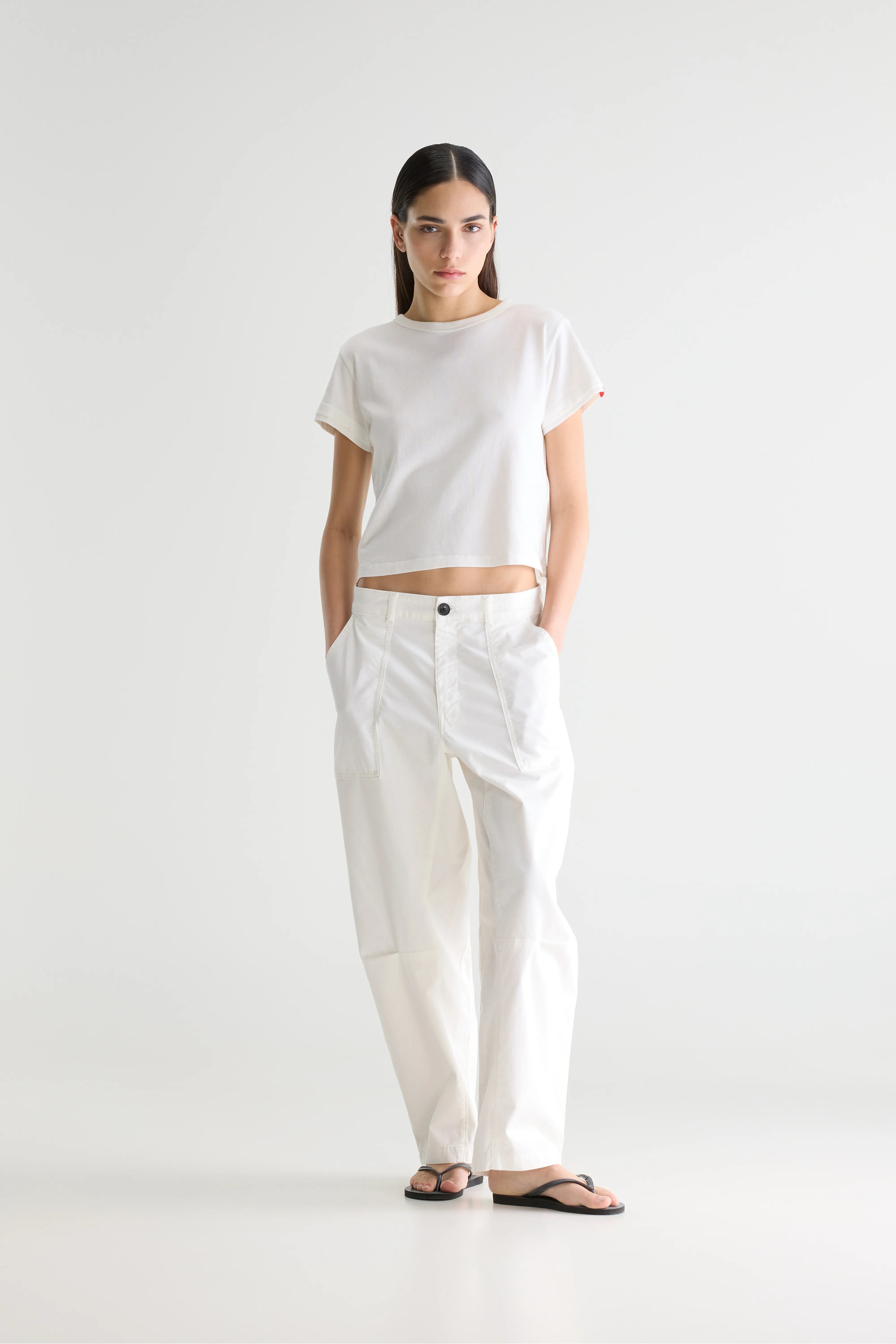 Kiara relaxed trousers (261 / W / WHITE)