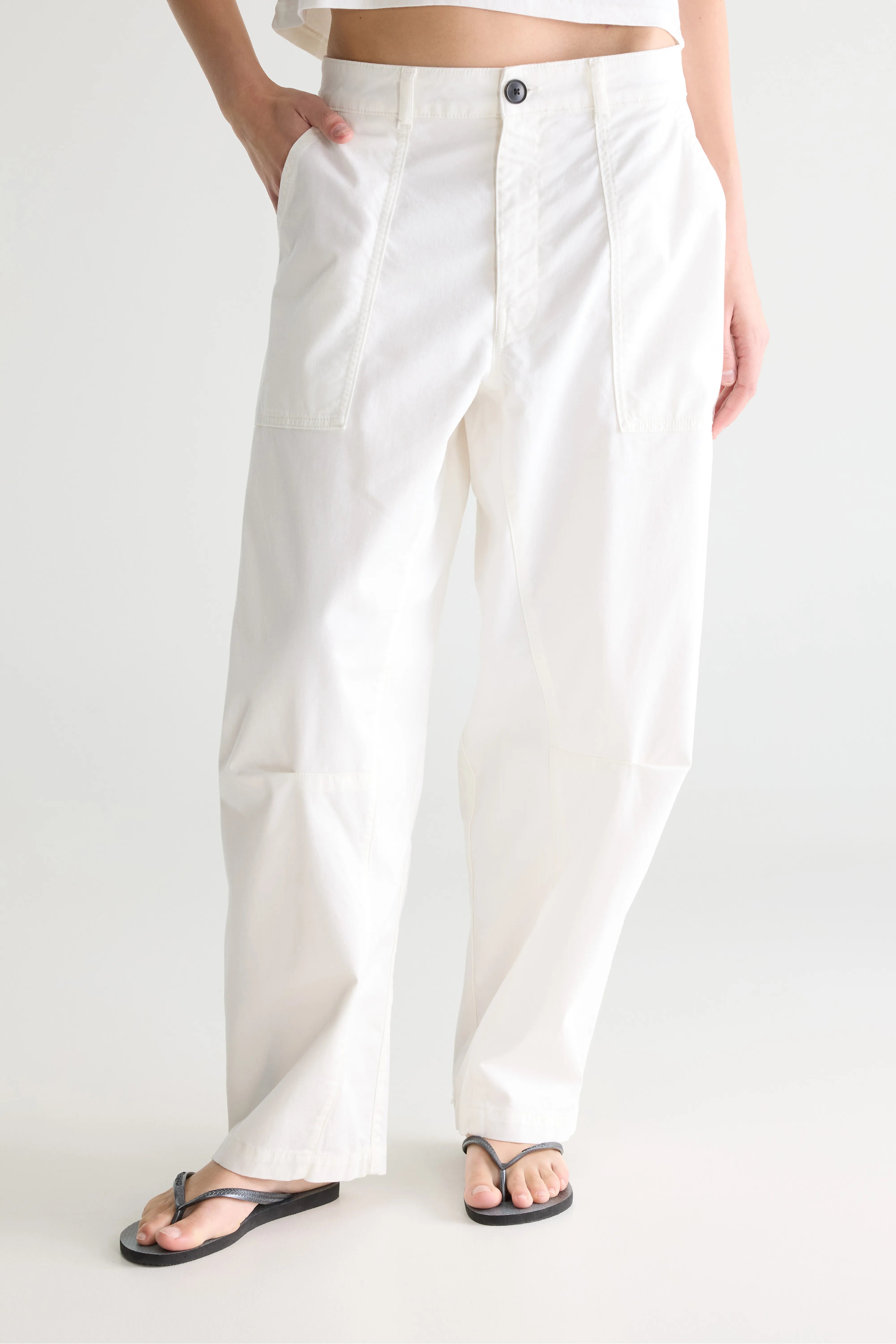 Kiara relaxed trousers (261 / W / WHITE)