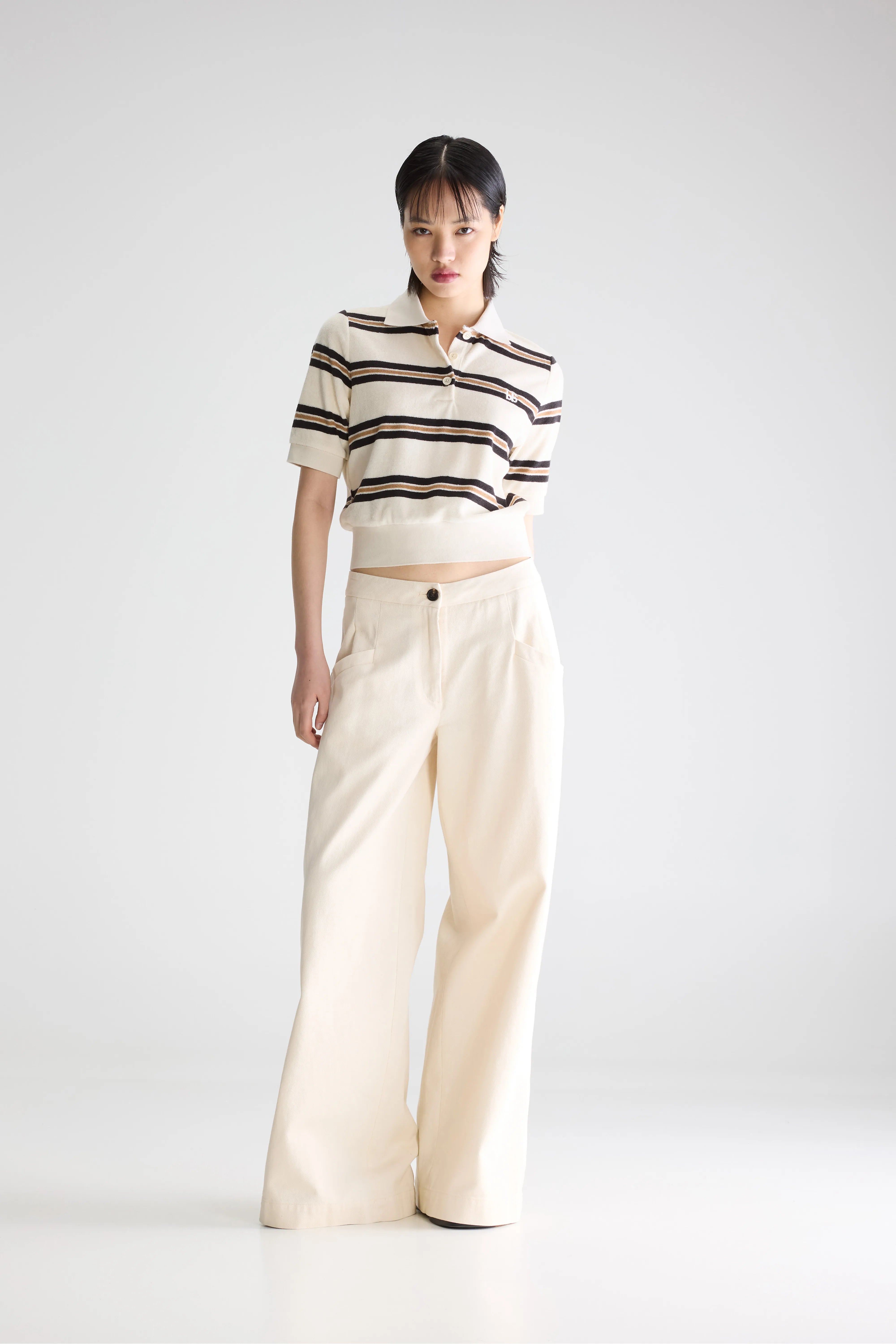 Jesper Wijde Broek - Cream Voor Dames | Bellerose