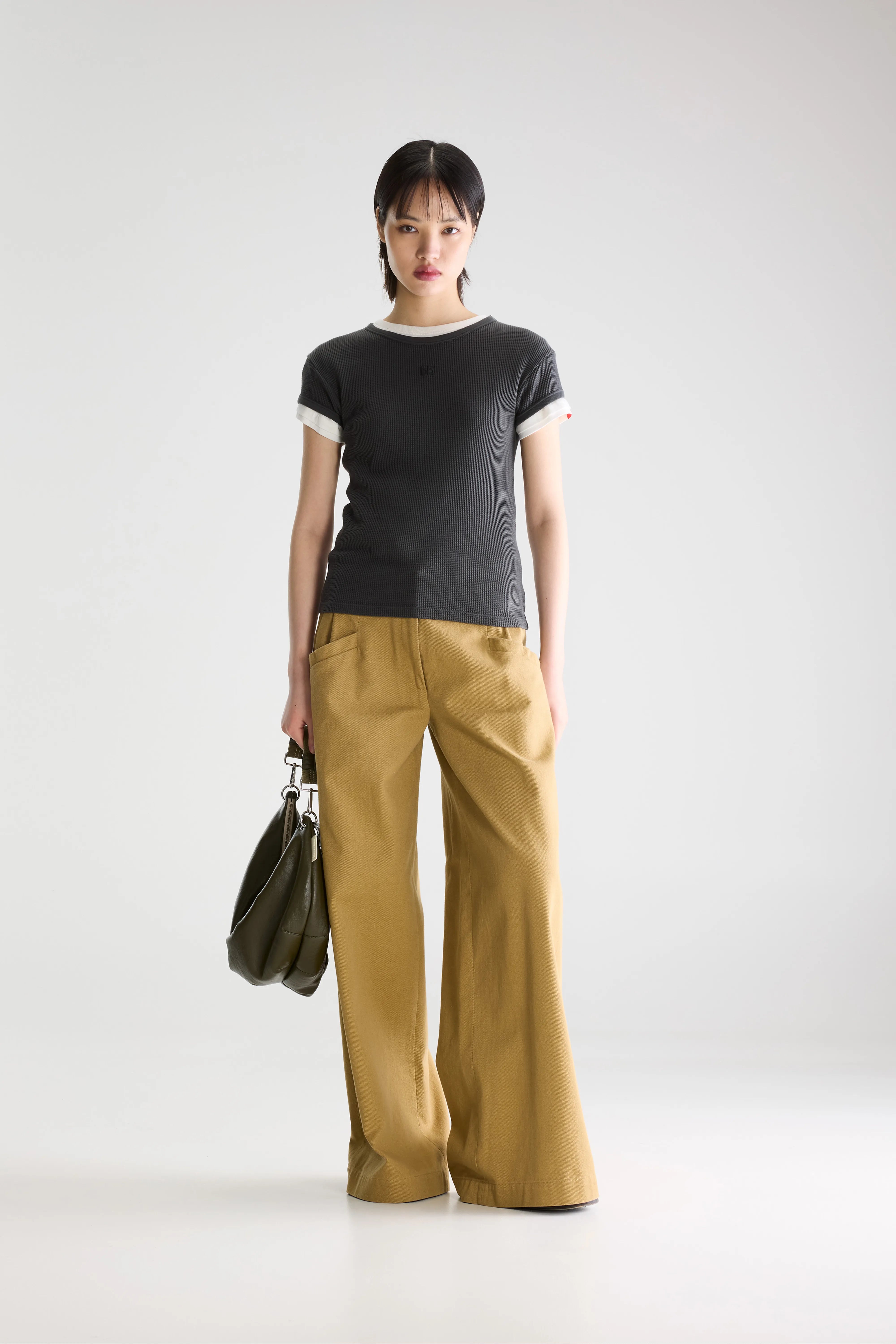 Jesper wide trousers (261 / W / SAHARA)