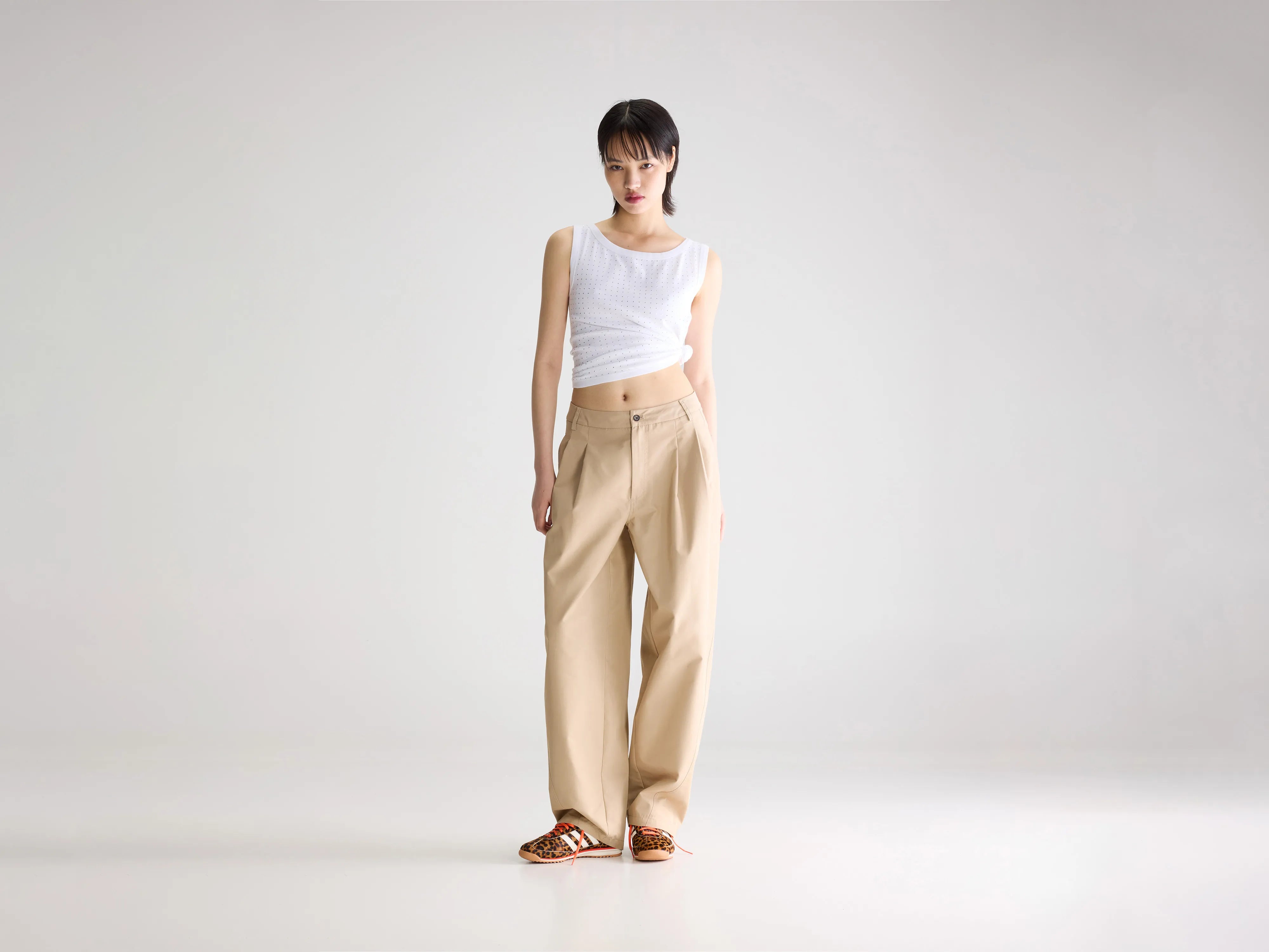 Jimi tapered trousers (261 / W / CLAY)