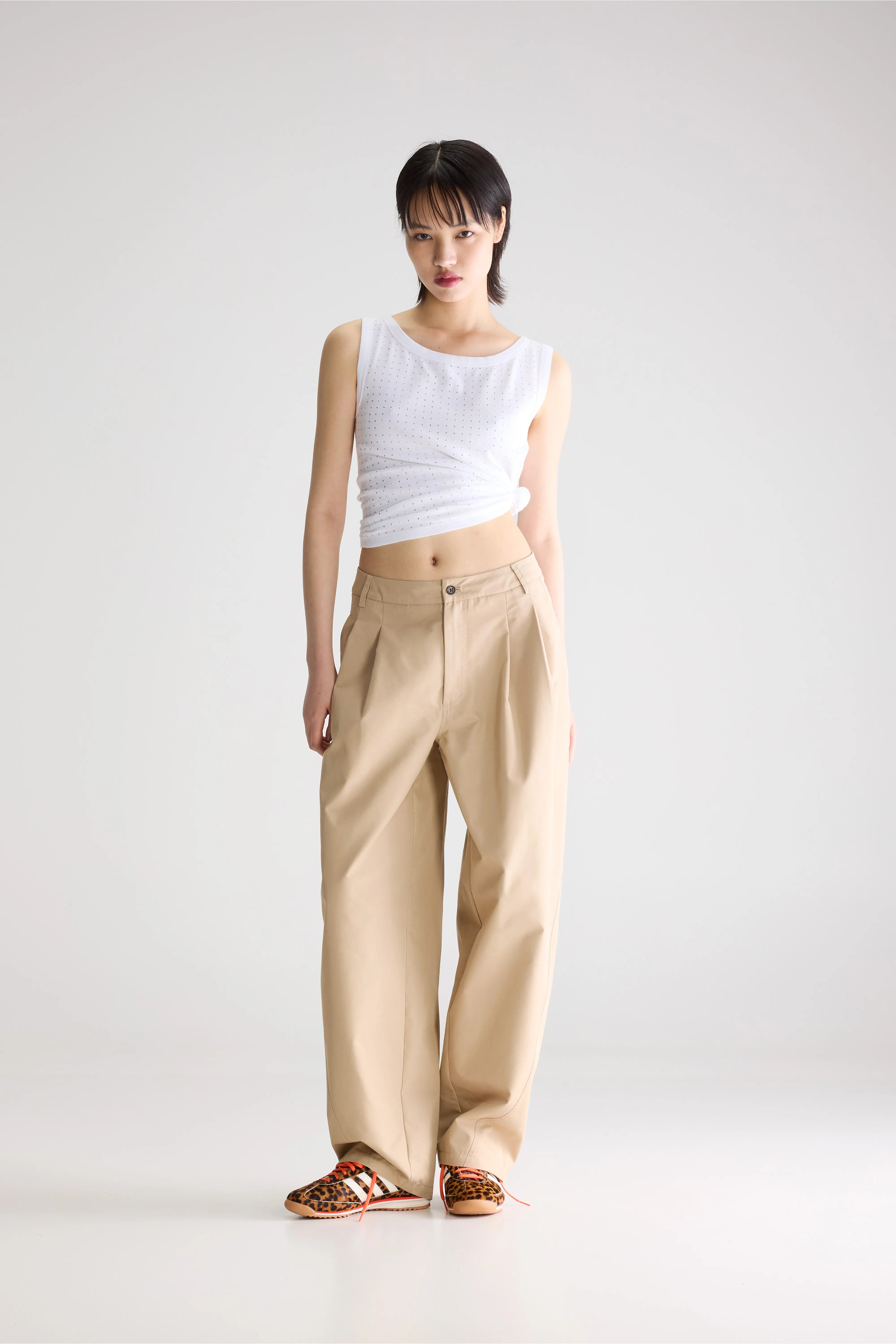 Jimi Tapered Trousers - Clay For Women | Bellerose