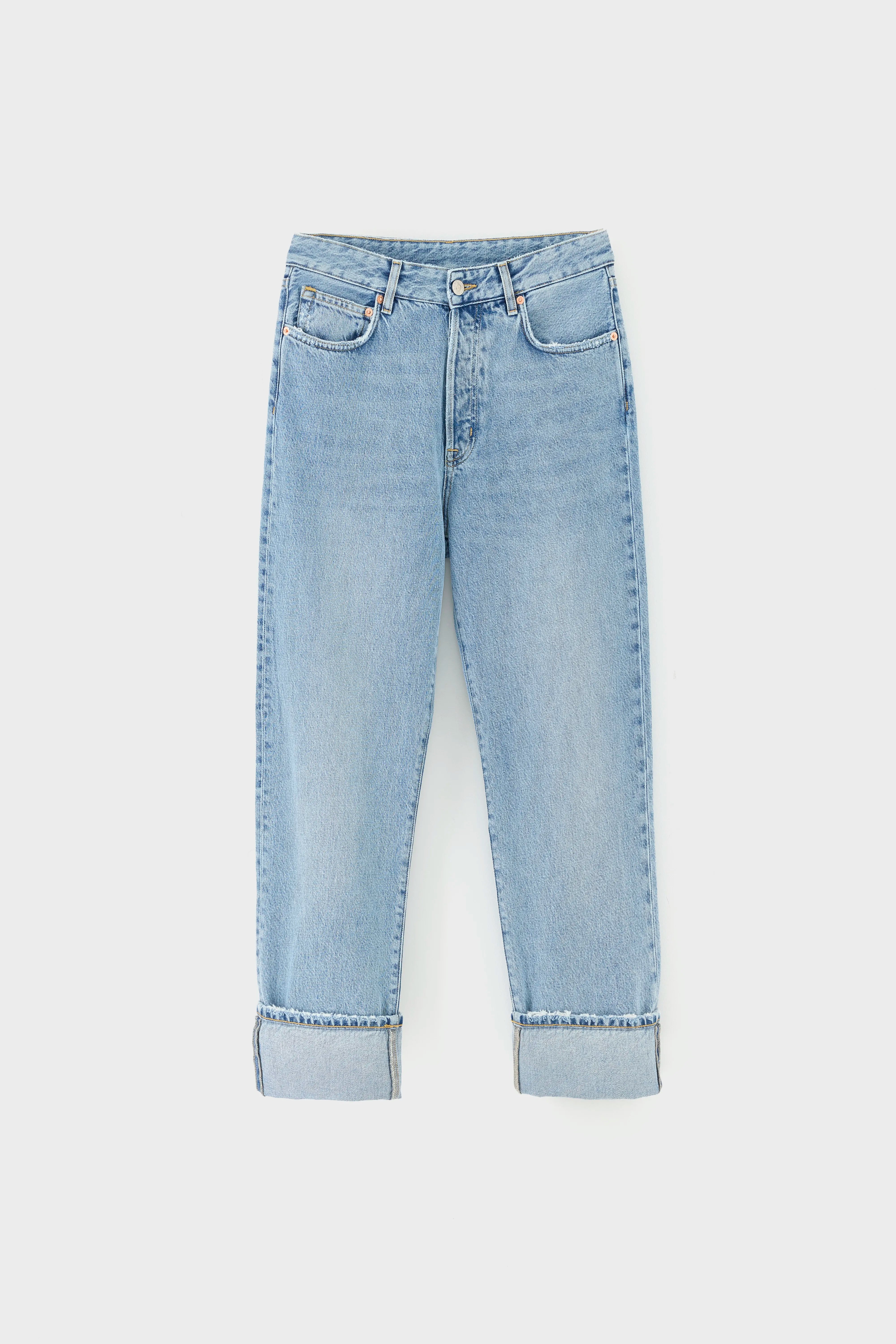 Denim N. 46 wijde jeans (261 / W / BLUE BLEACH)