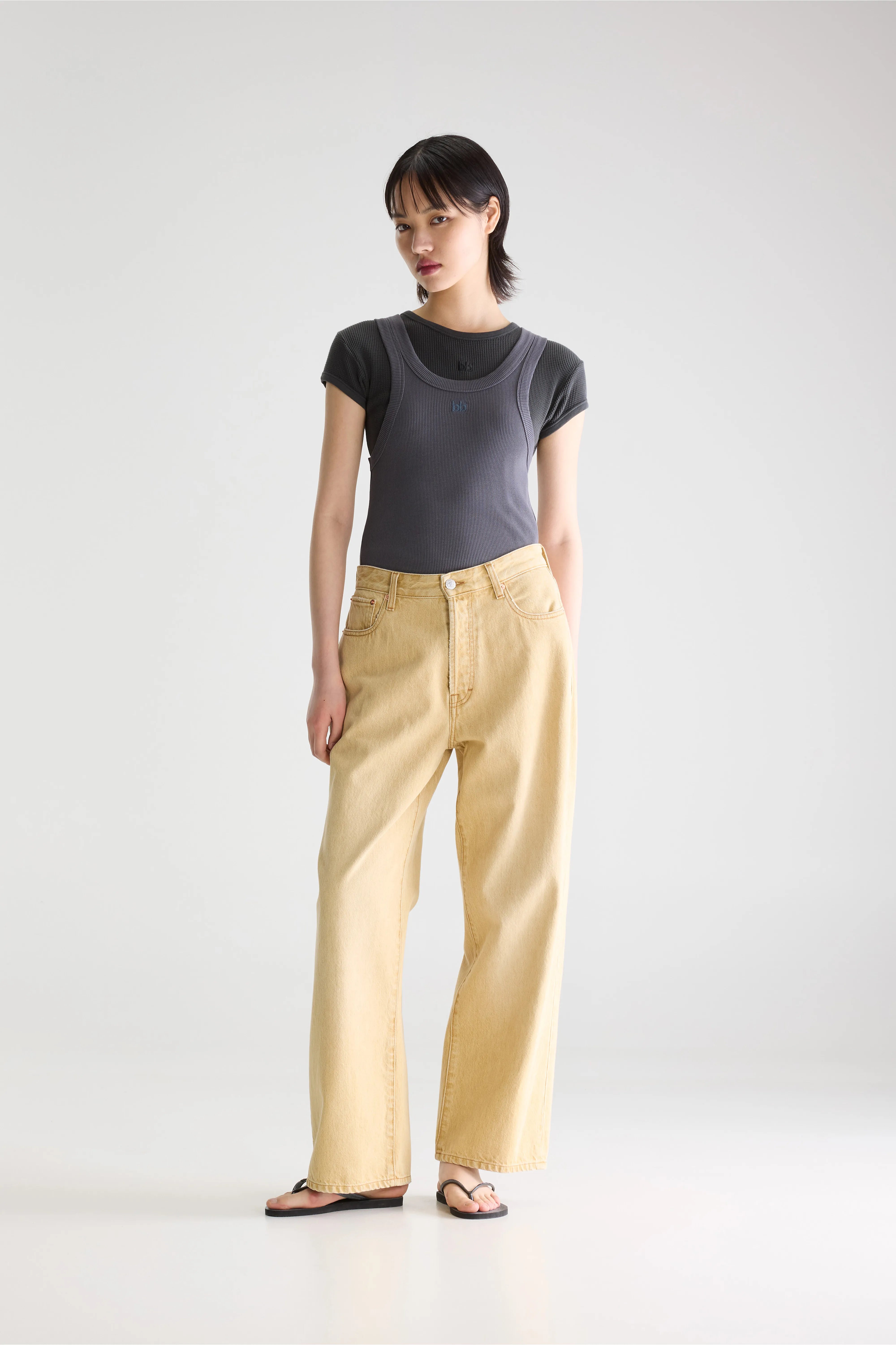 Denim N. 66 Loose Jeans - Sand snow For Women | Bellerose