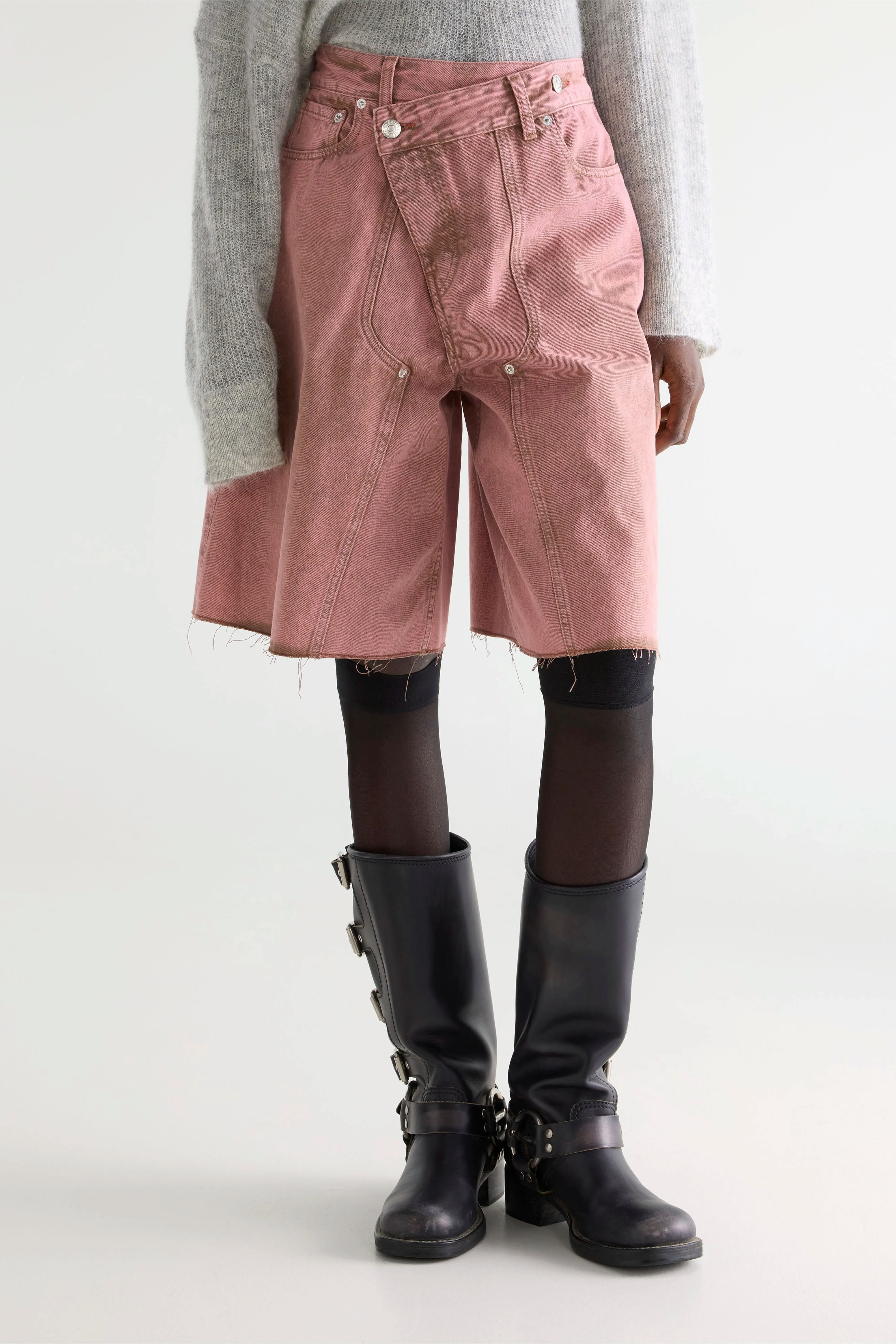 Pearly Bermuda shorts (261 / W / DUSTY PINK)