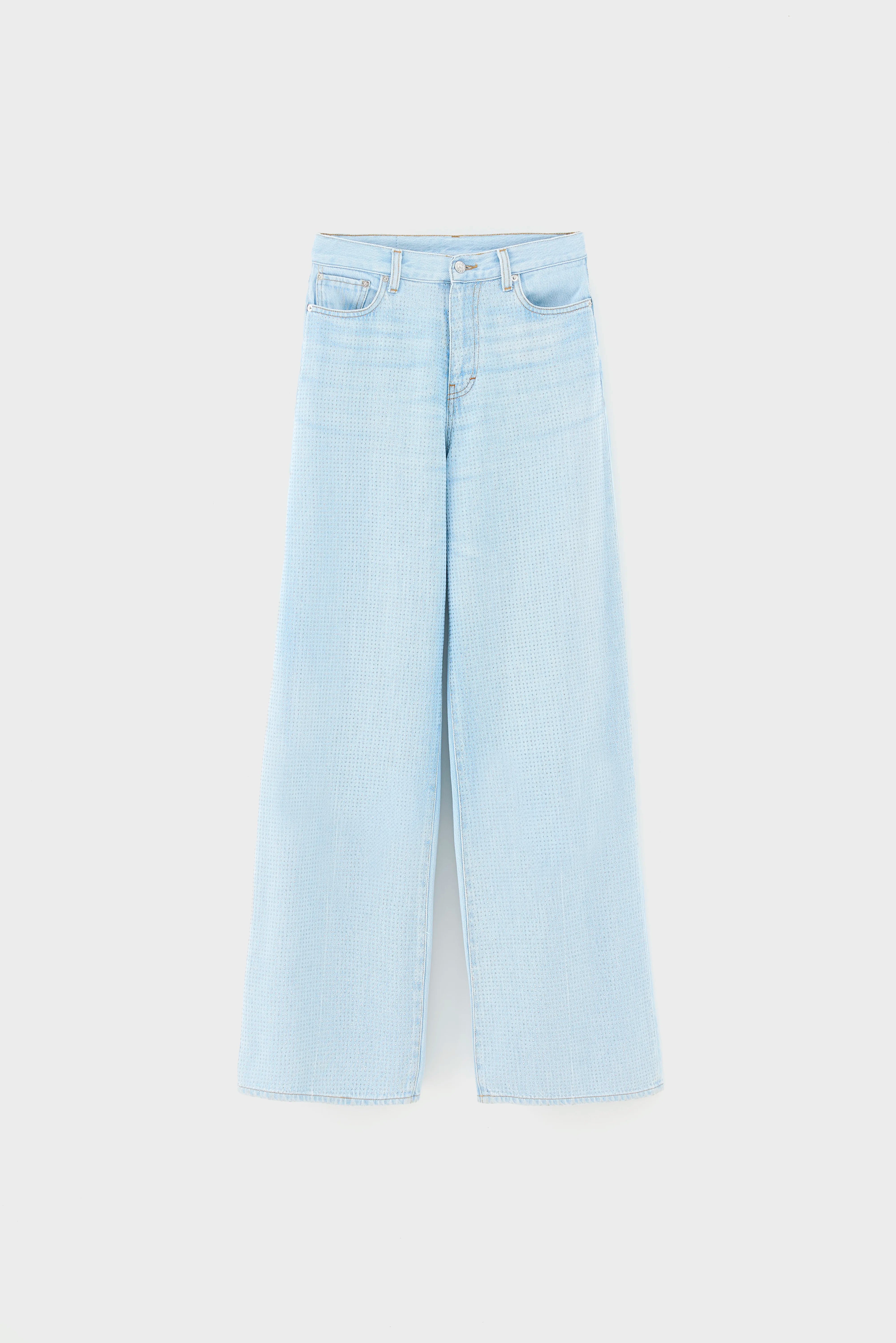 Denim N. 64 wijde jeans (261 / W / BLEACH)