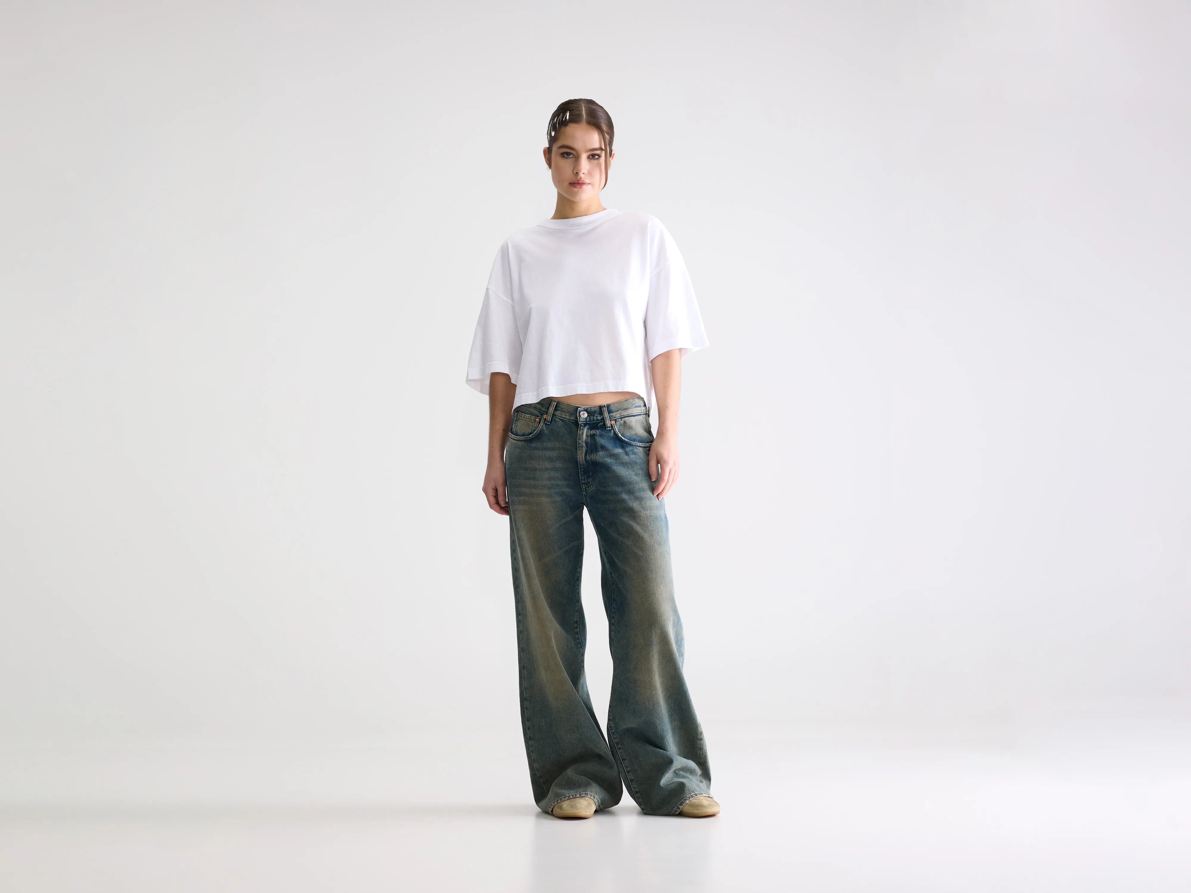 Denim N. 97 wide jeans (261 / W / DUSTY USED BLUE)