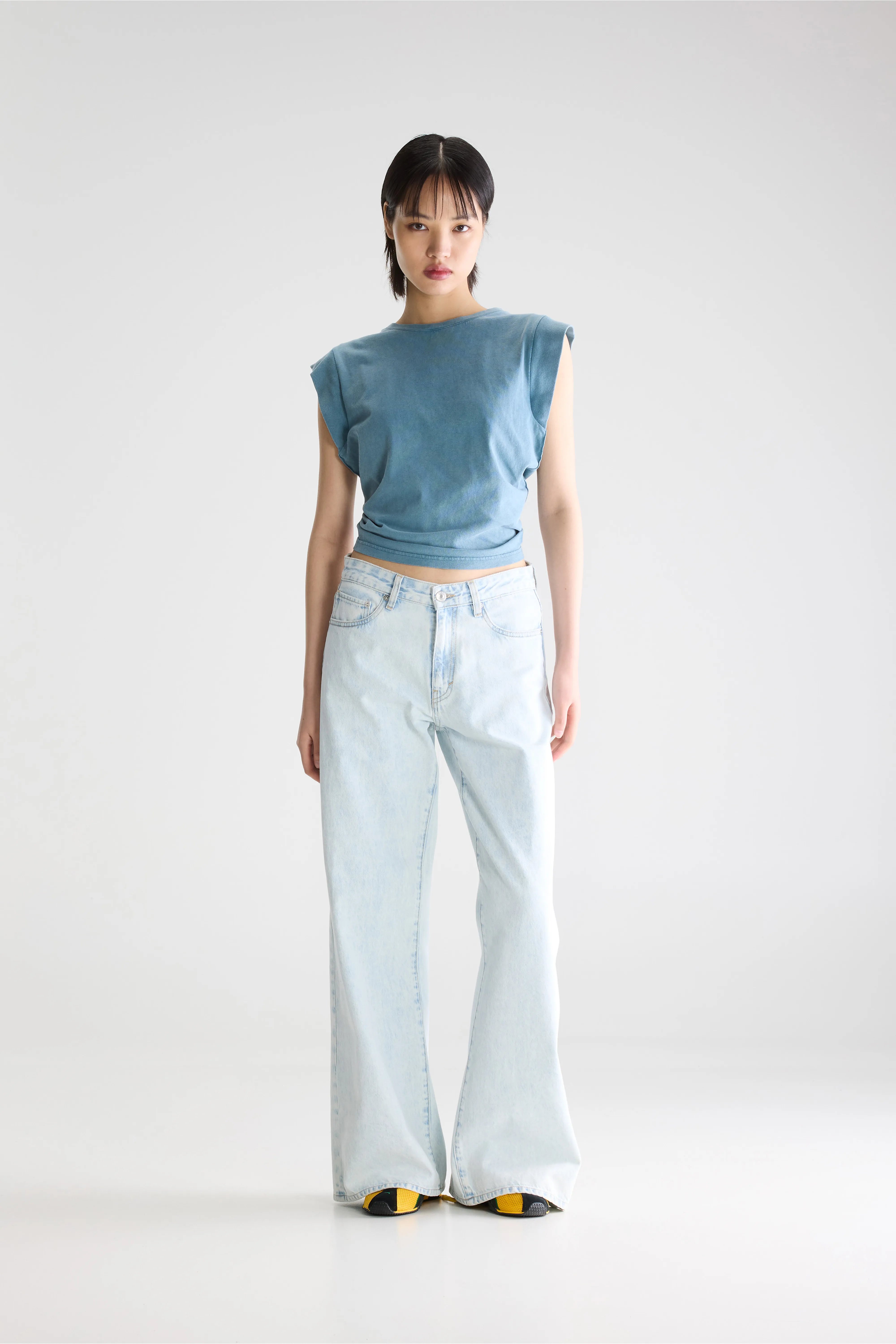 Denim N. 97 - Wide Jeans - Ice bleach For Women | Bellerose