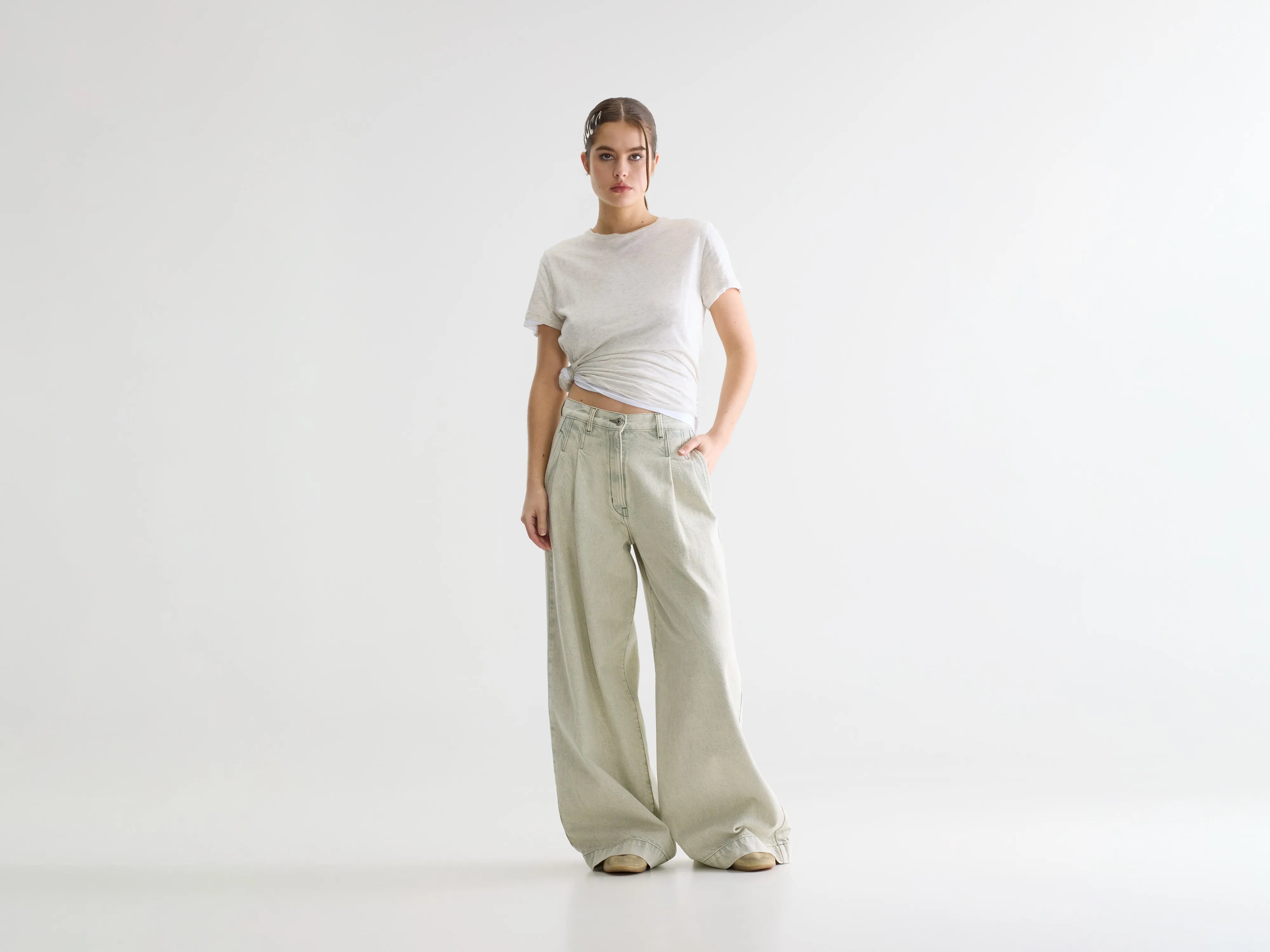 Denim N. 74 super-wide jeans (261 / W / JADEITE)