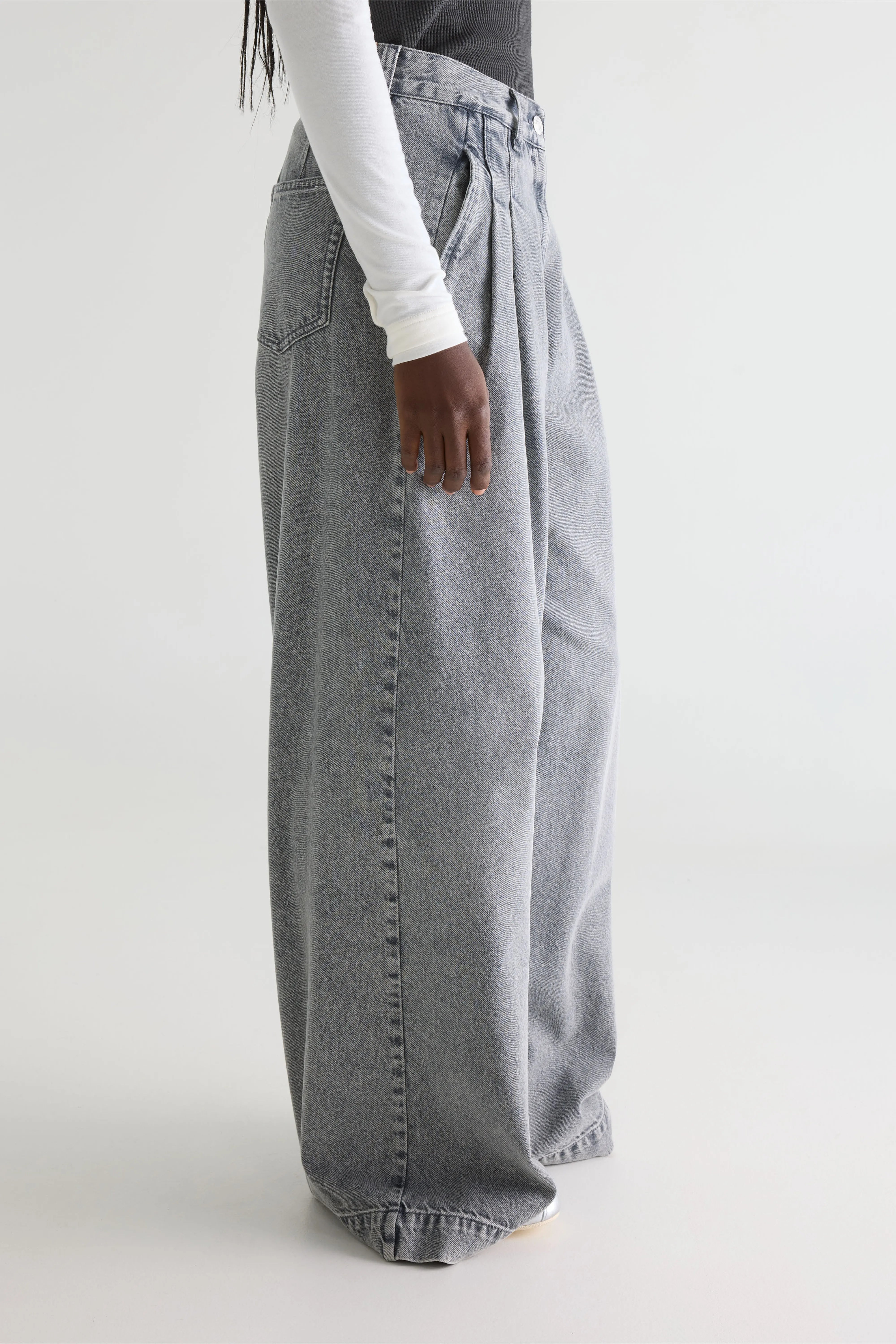 Denim N. 74 superwijde jeans (261 / W / USED GREY)