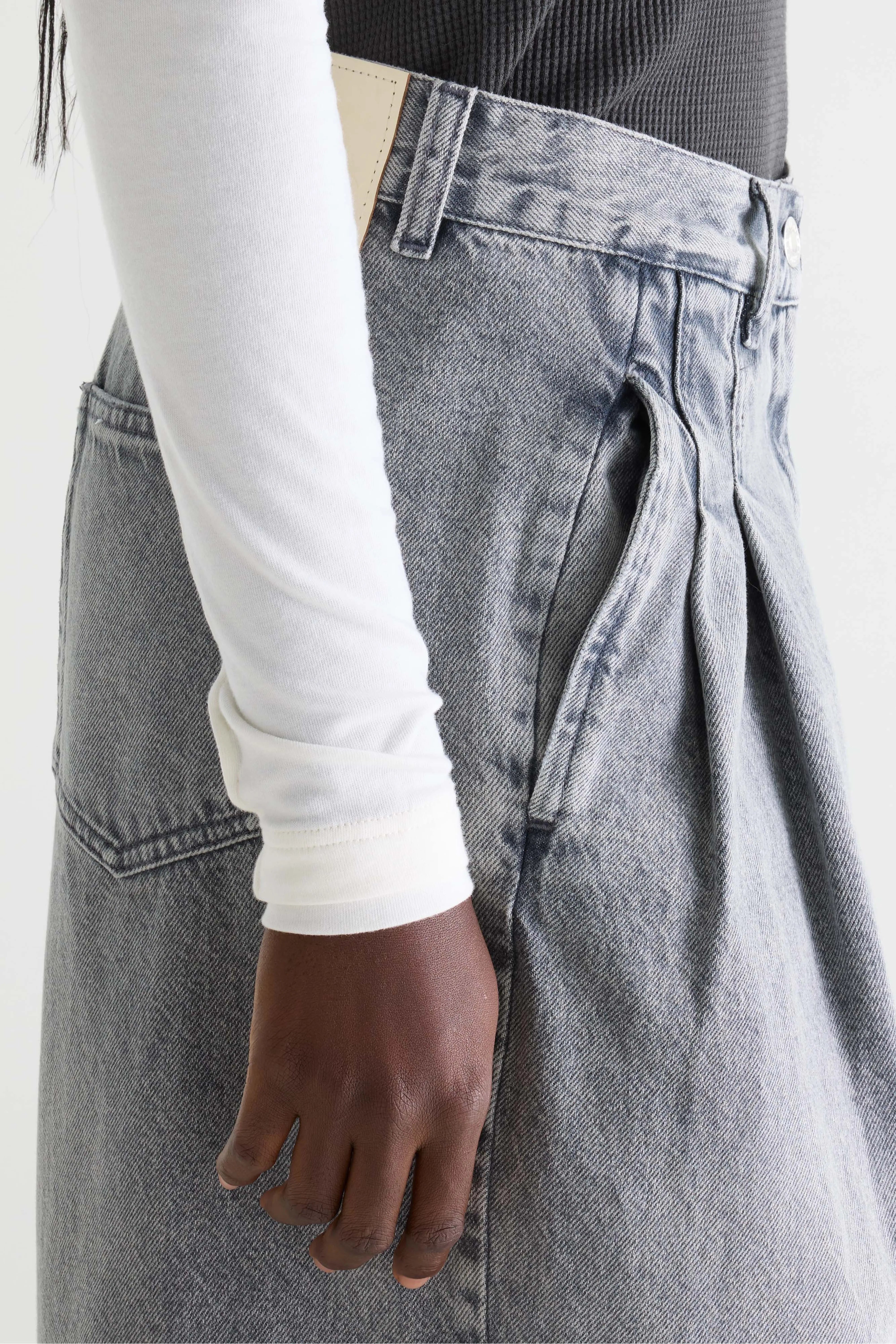 Denim N. 74 superwijde jeans (261 / W / USED GREY)