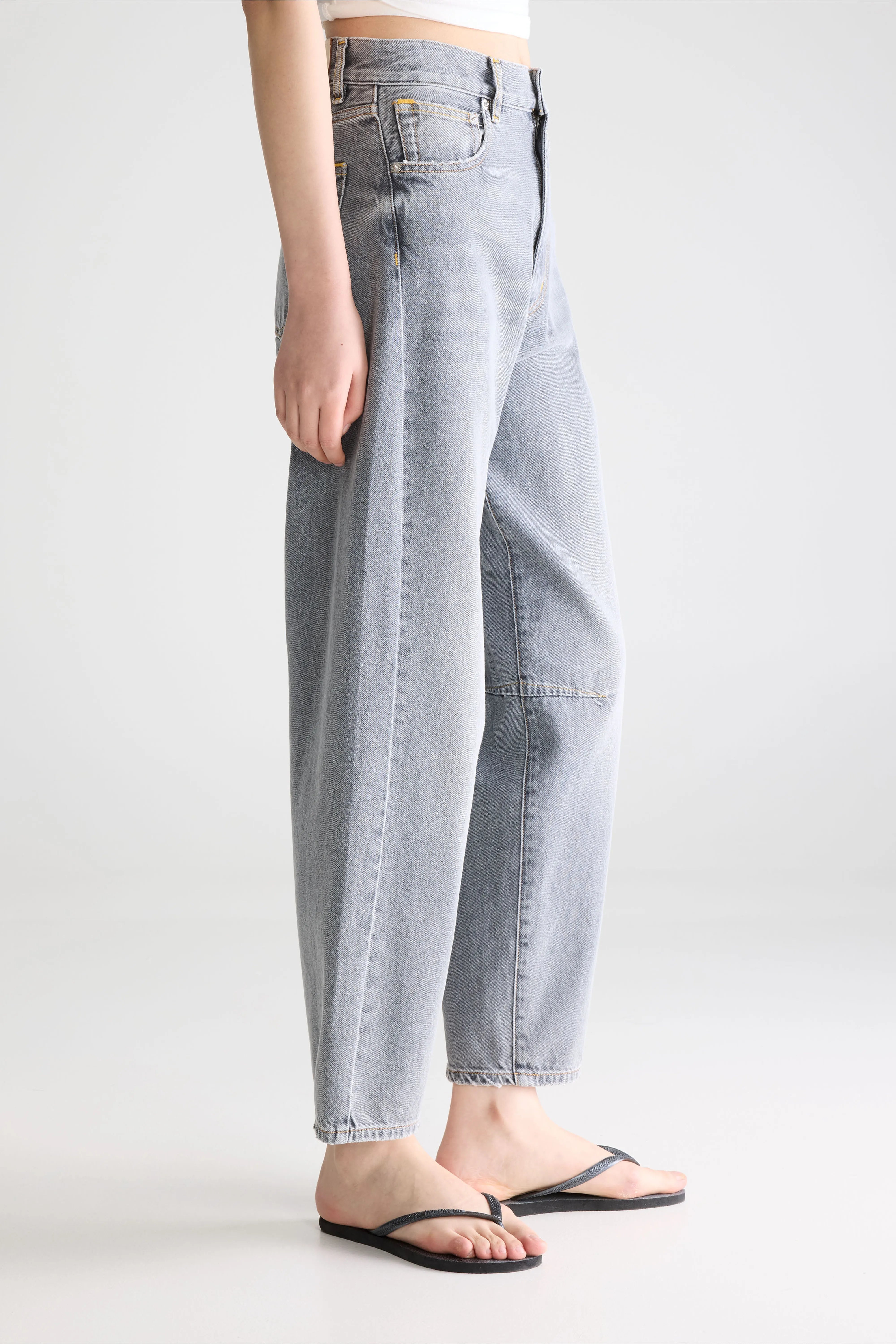 Denim N. 82 balloon jeans (261 / W / GREY BLEACH)