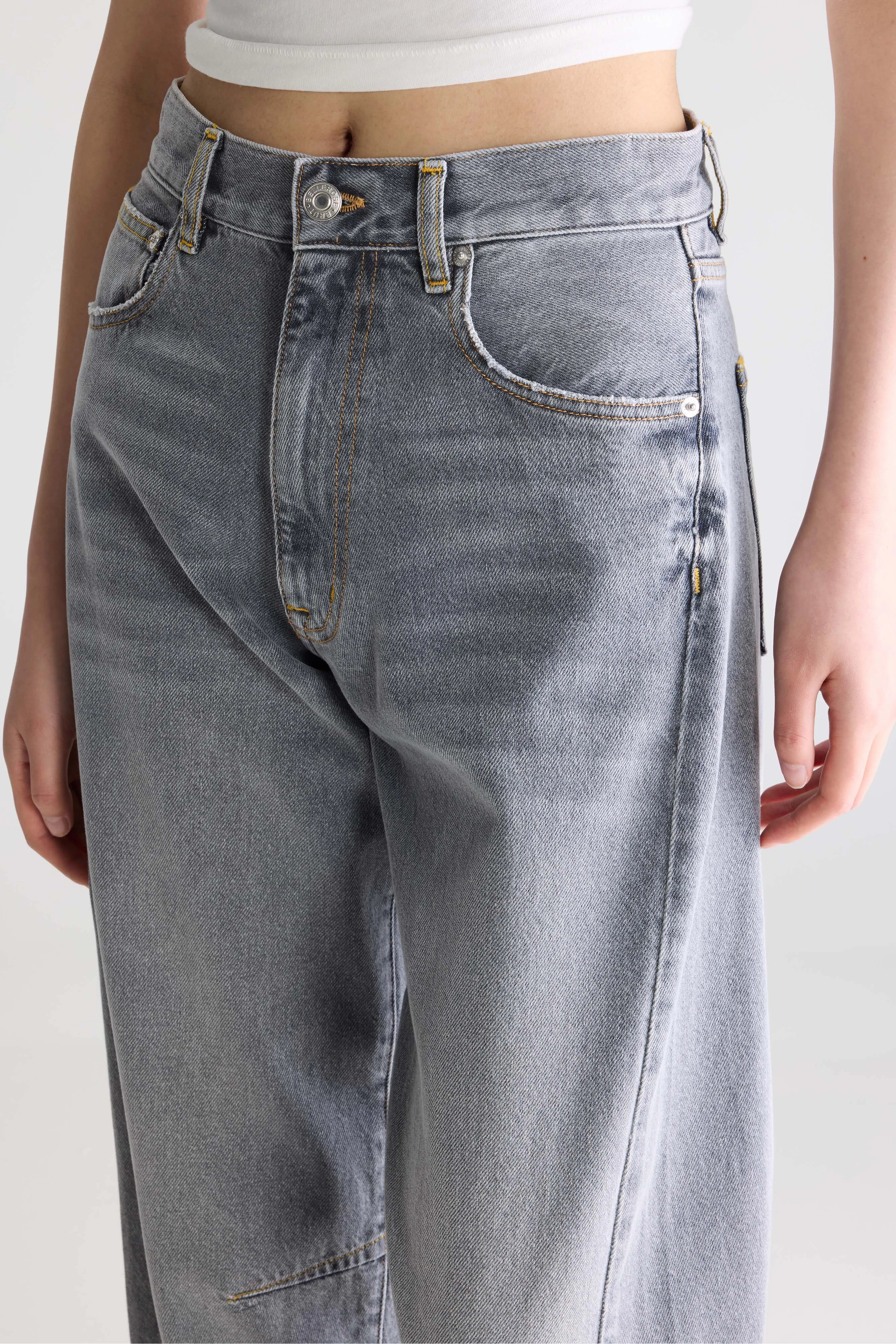 Denim N. 82 balloon jeans (261 / W / GREY BLEACH)