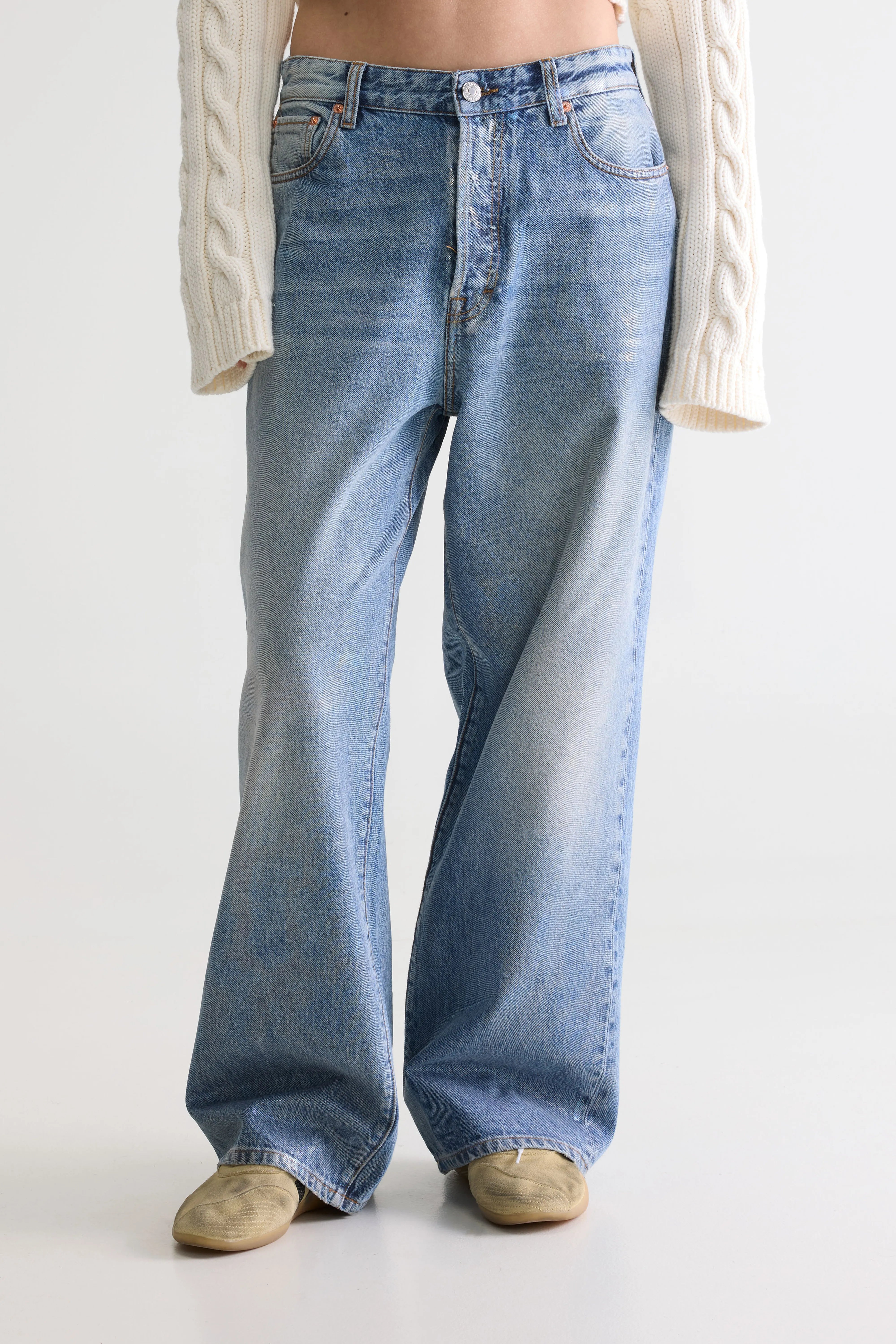 Denim N. 66 loose jeans (261 / W / USED OPALE BLUE)