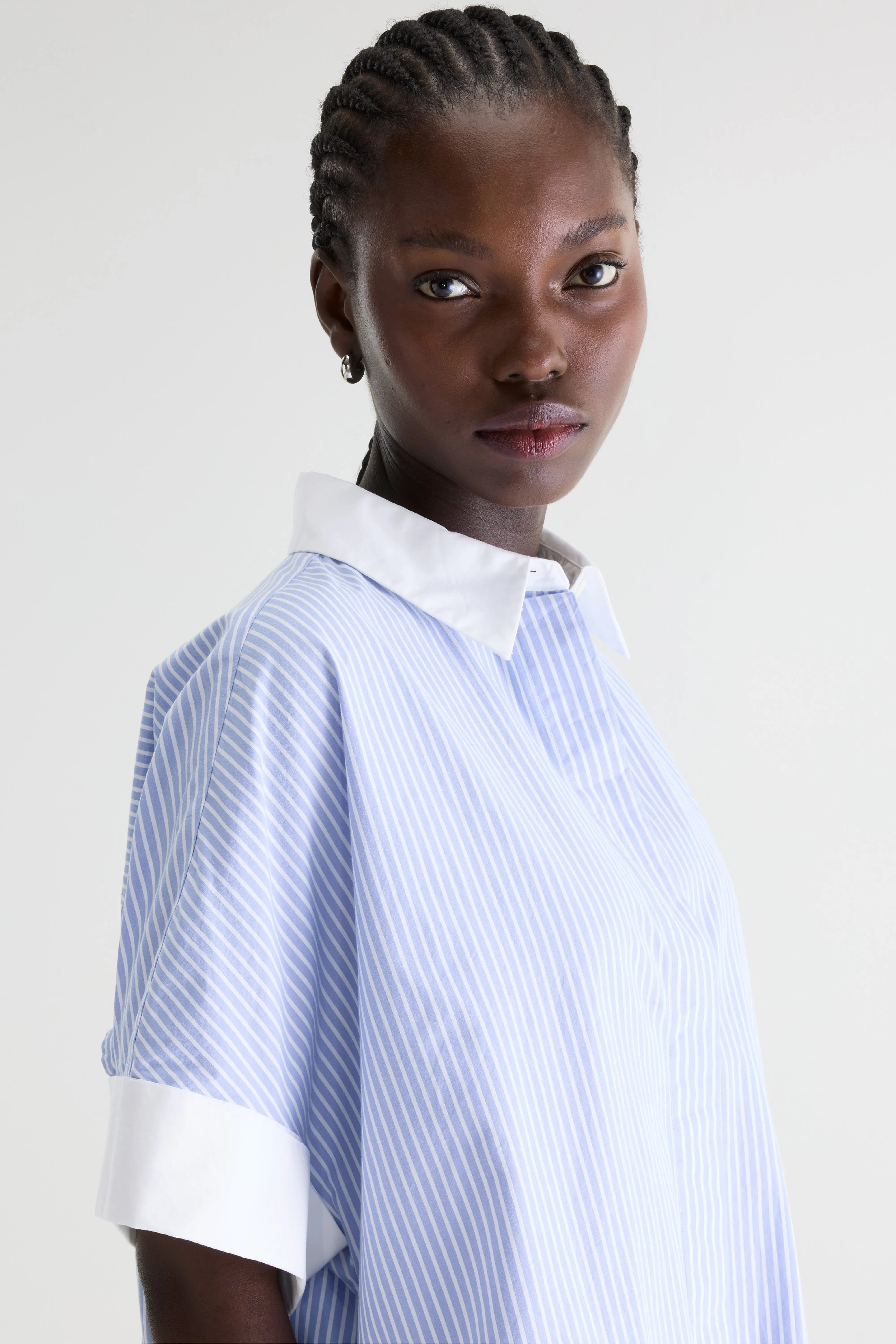 Goldy striped shirt-dress (261 / W / STRIPE F)