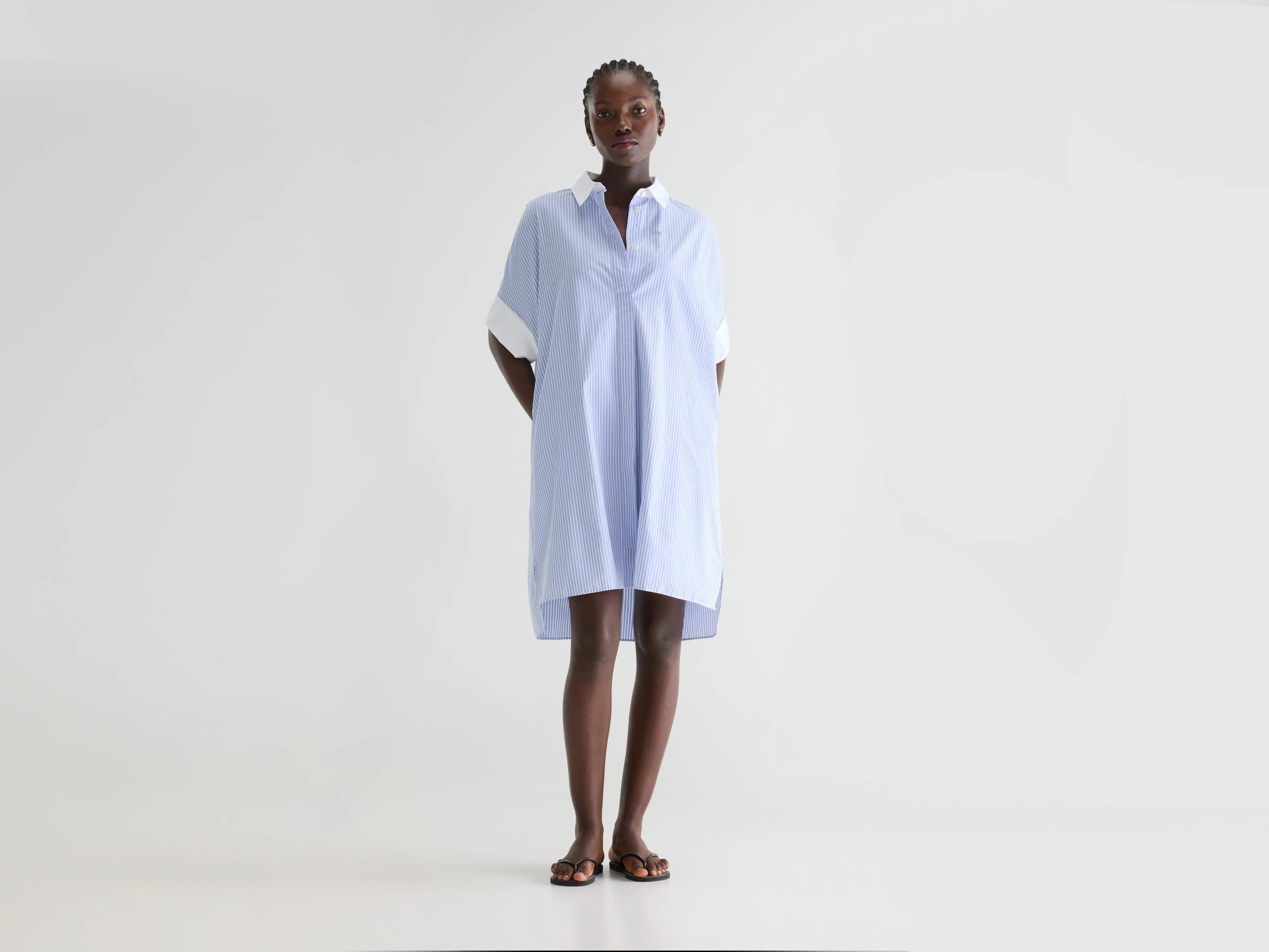 Goldy striped shirt-dress (261 / W / STRIPE F)