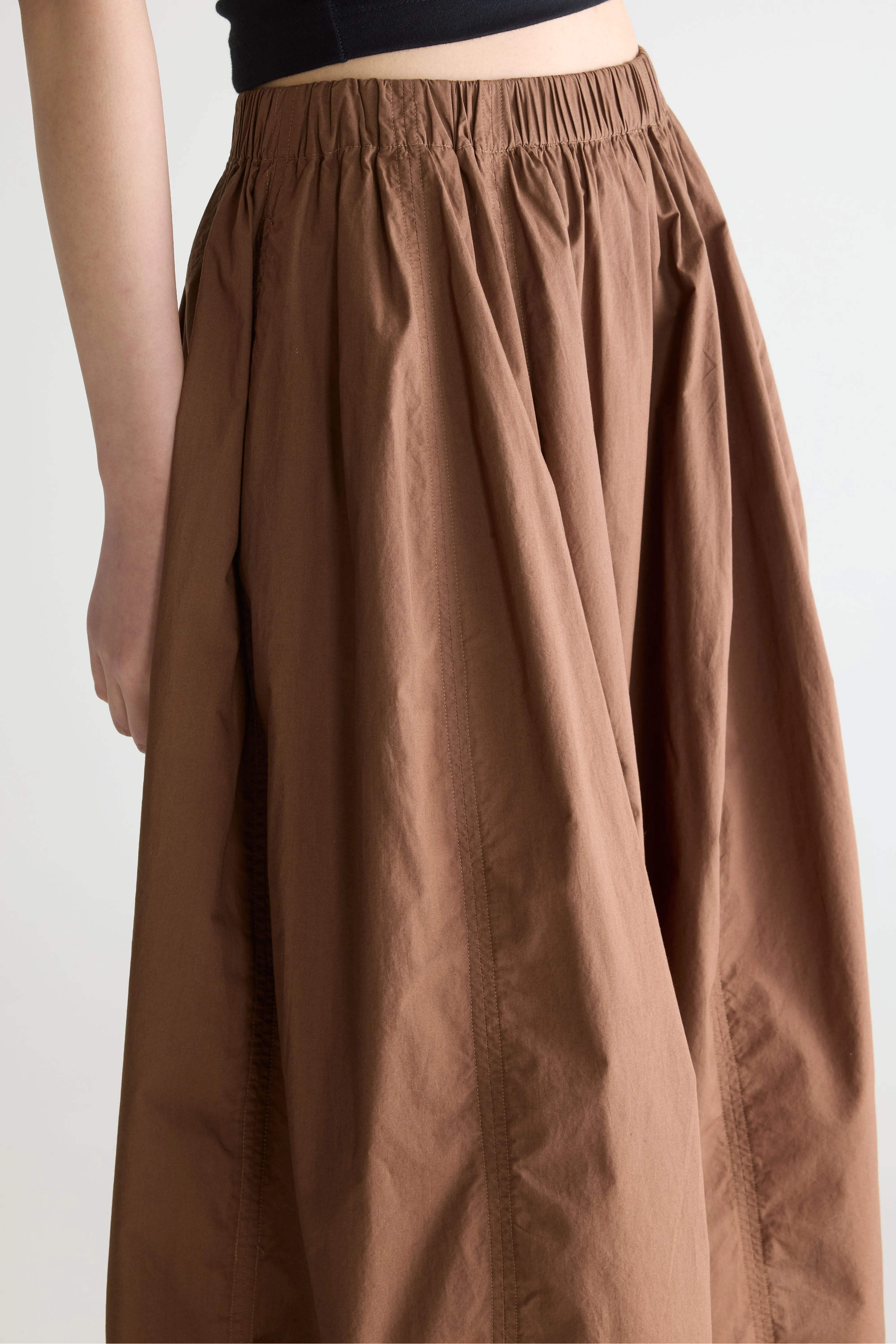 Cinley midi-rok (261 / W / CHOCOLATE)