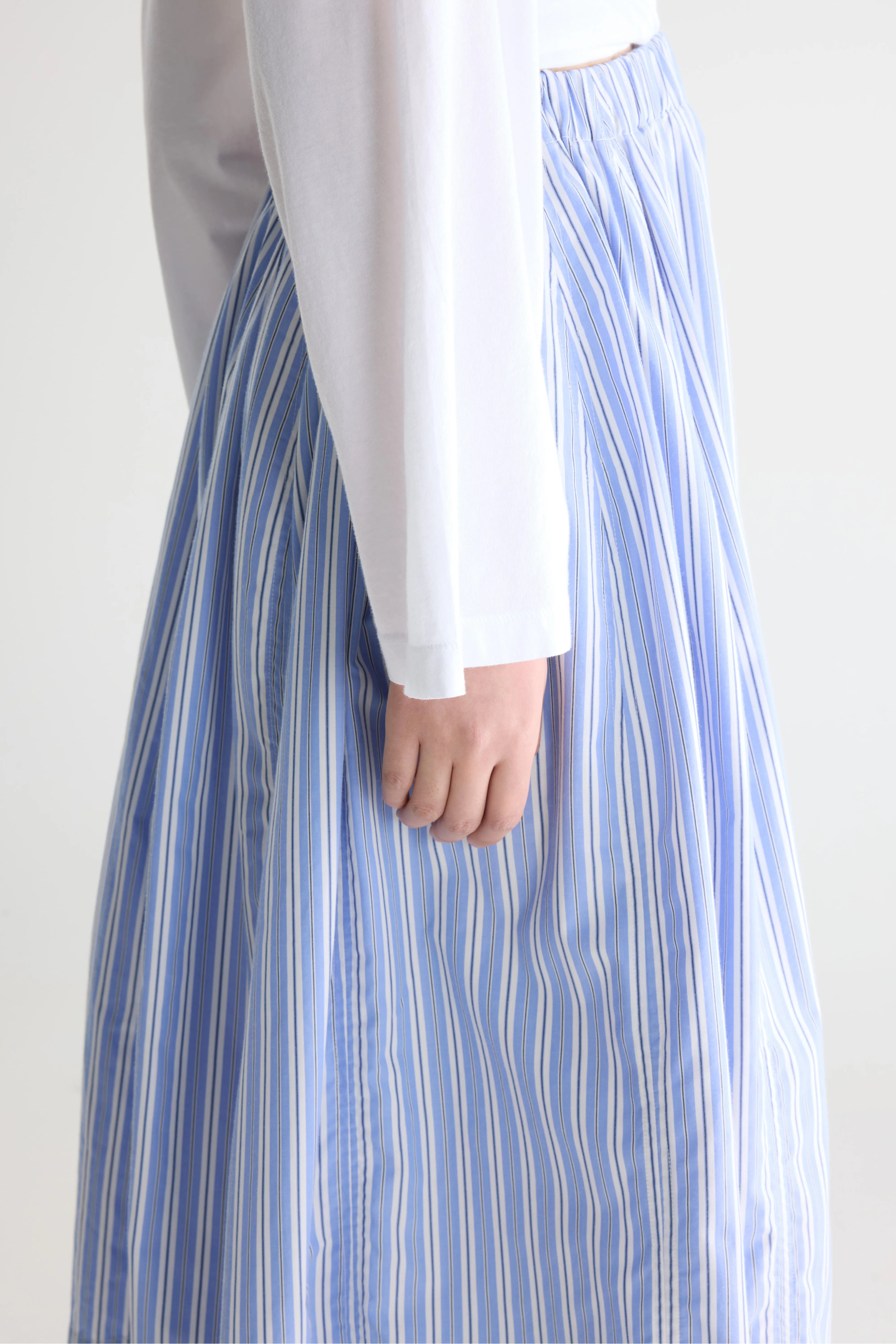 Jupe midi à rayures Cinley (261 / W / STRIPE A)