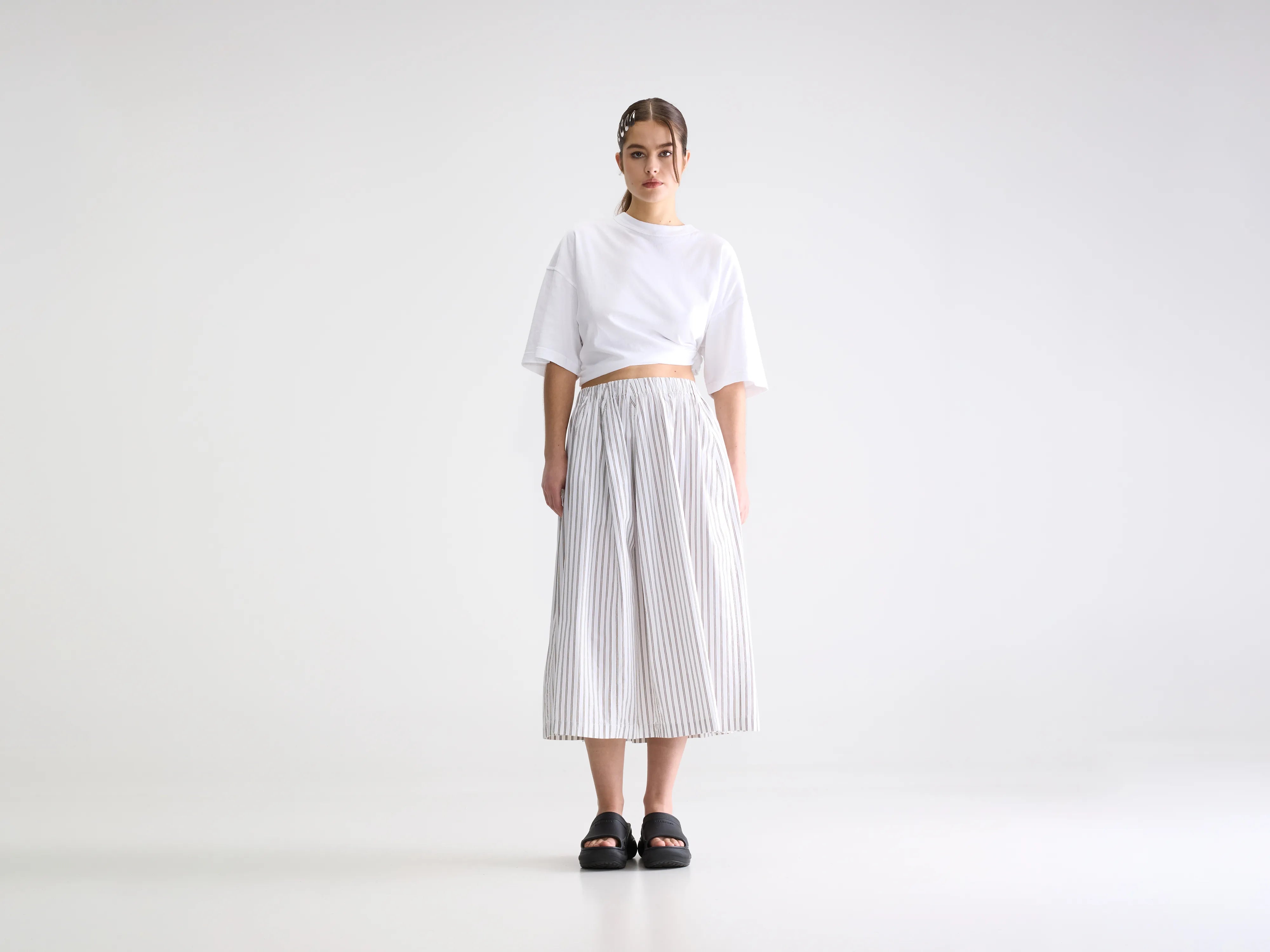 Cinley striped midi skirt (261 / W / STRIPE A)