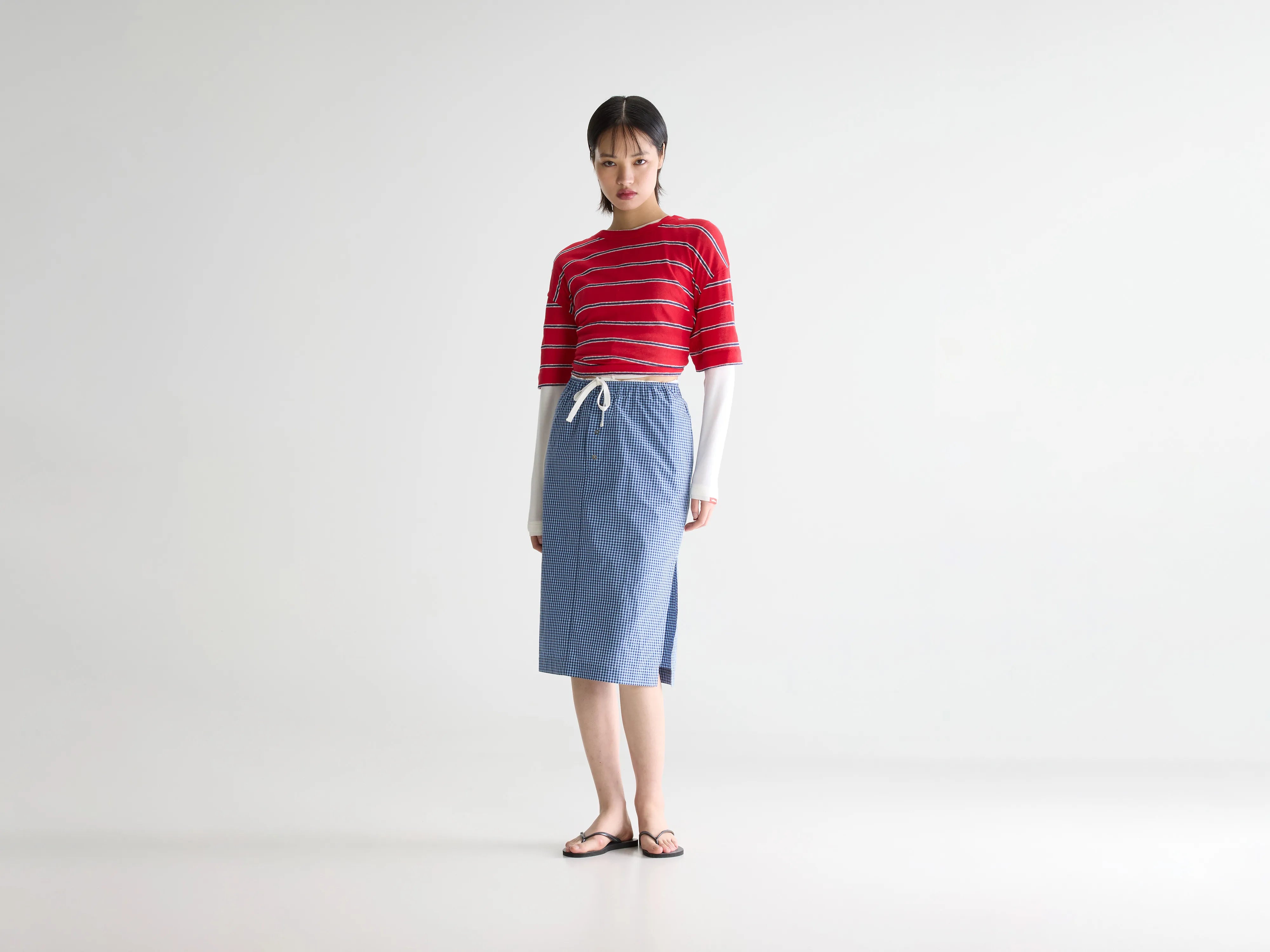 Jupe midi Sarina (261 / W / CHECK A)