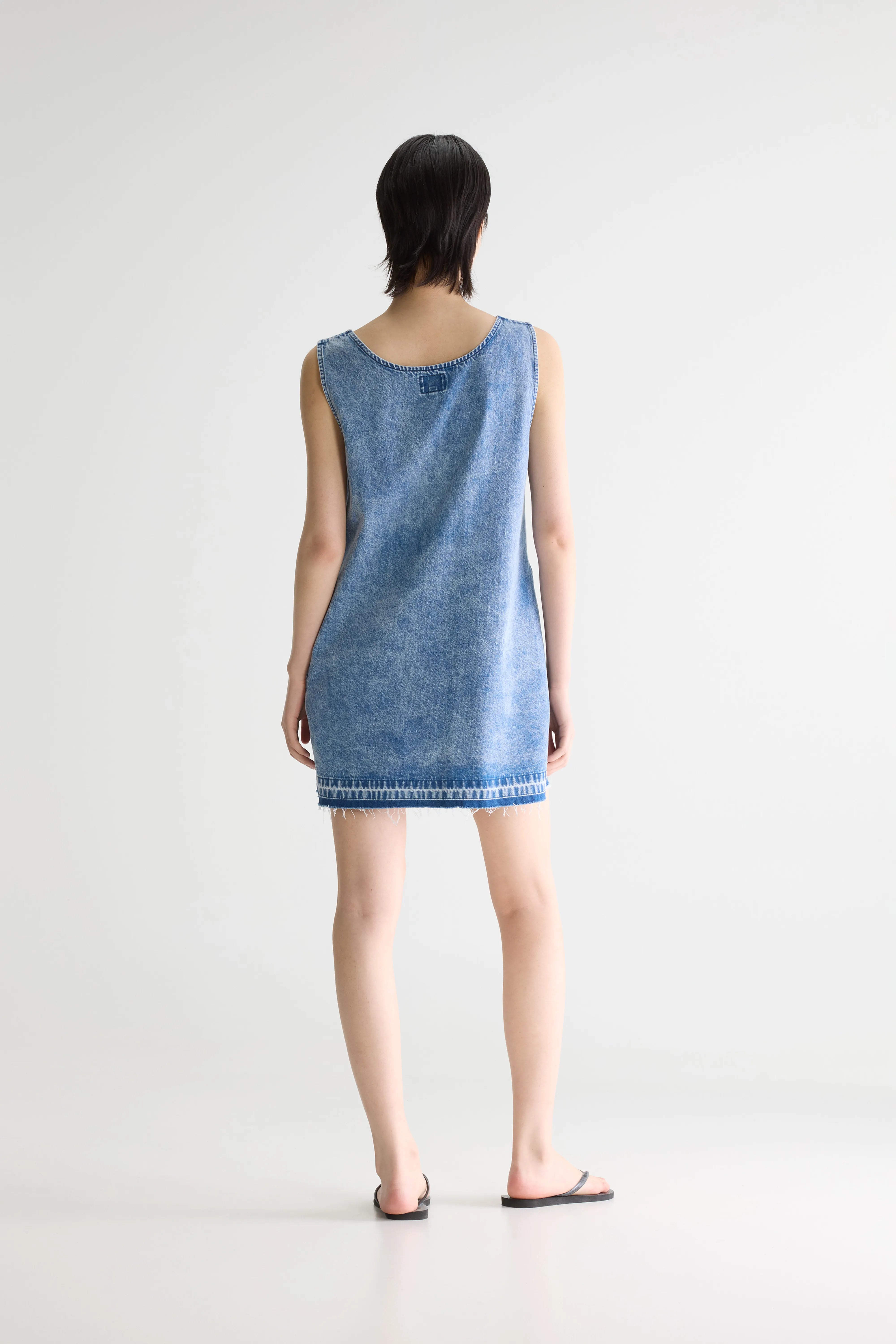 Mini-robe en denim Junie (261 / W / VNTG STONE WASH)