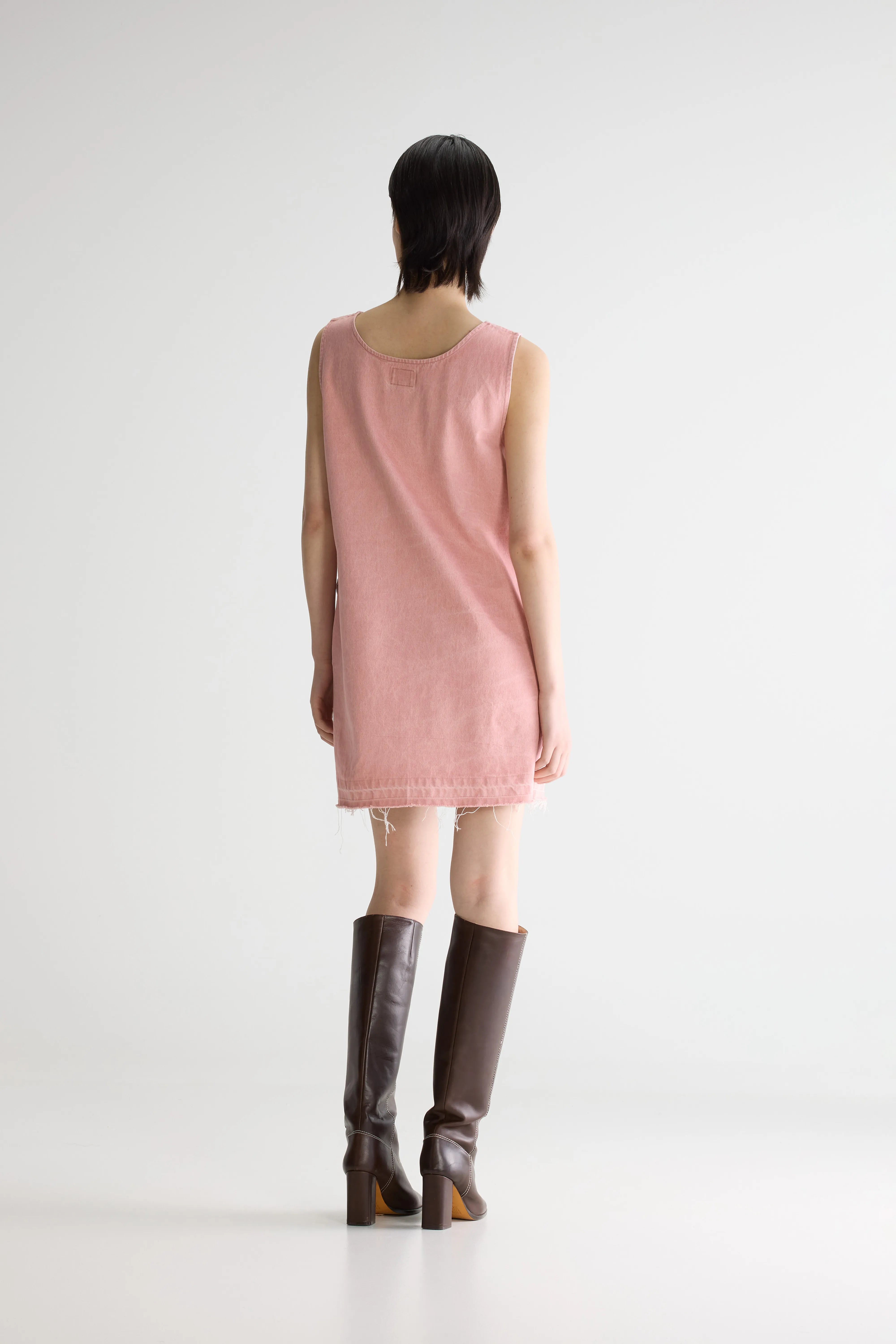 Junie denim mini dress (261 / W / VNTG STONE WASH)