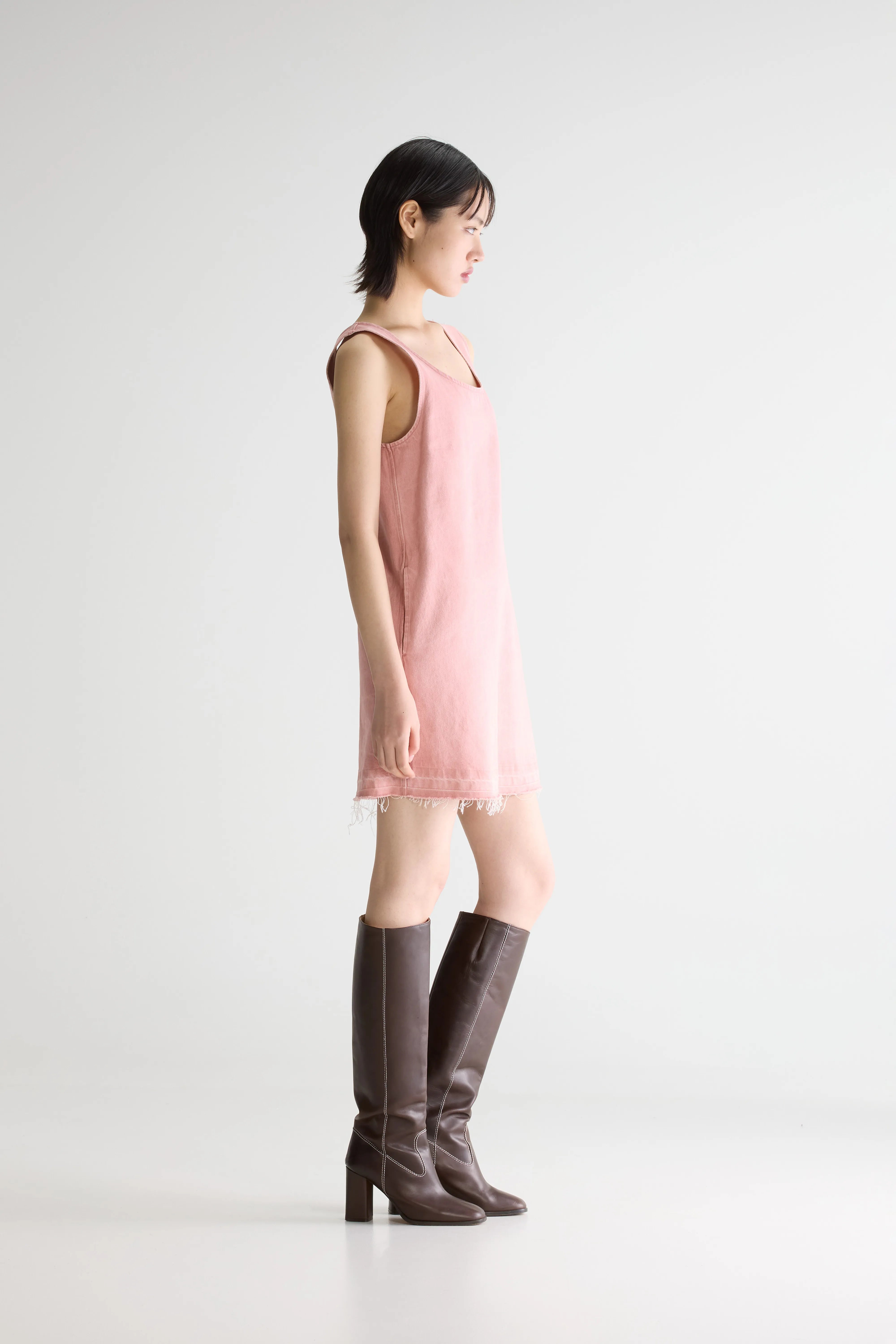 Junie denim mini dress (261 / W / VNTG STONE WASH)