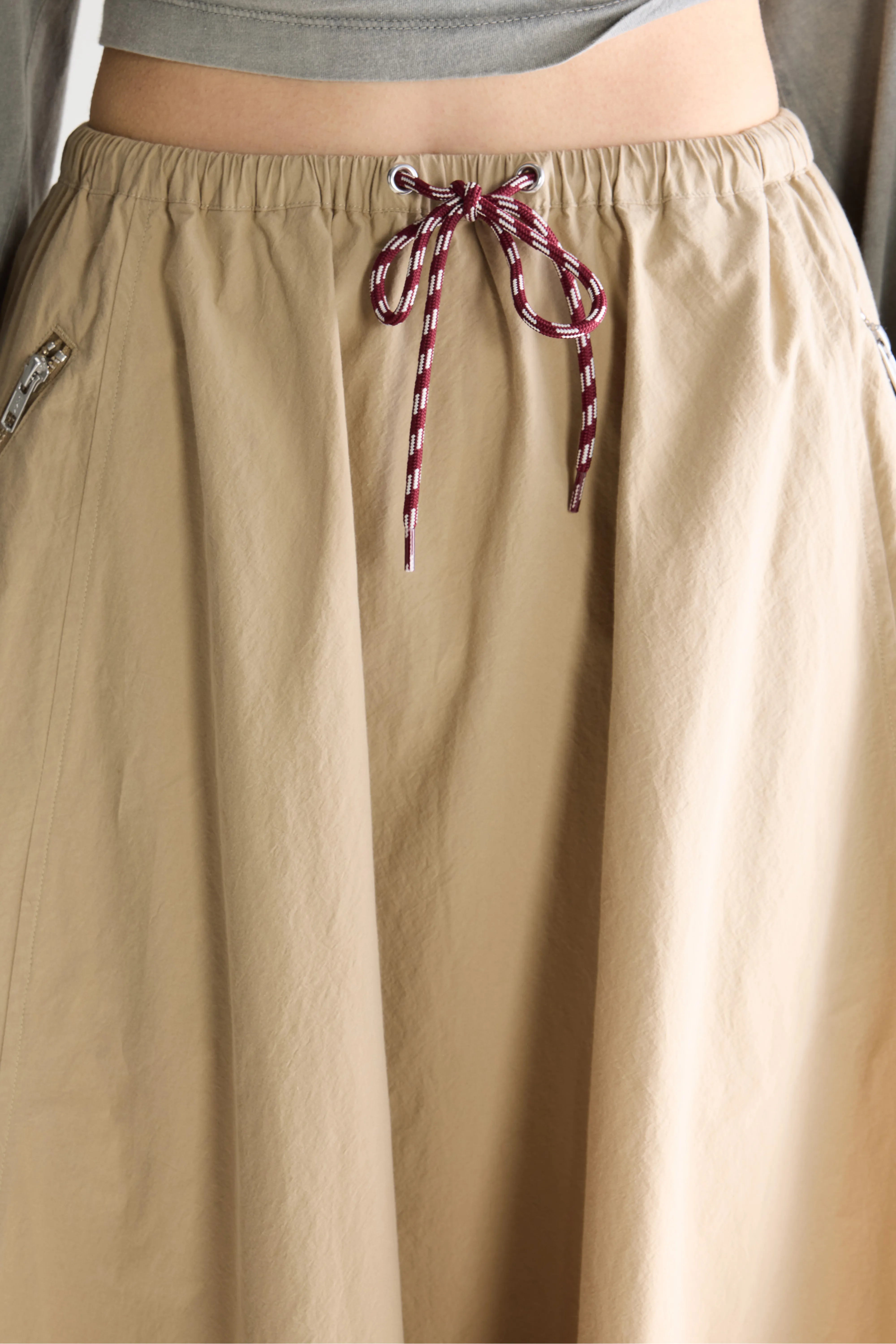 Harlin relaxed midi skirt (261 / W / CLAY)