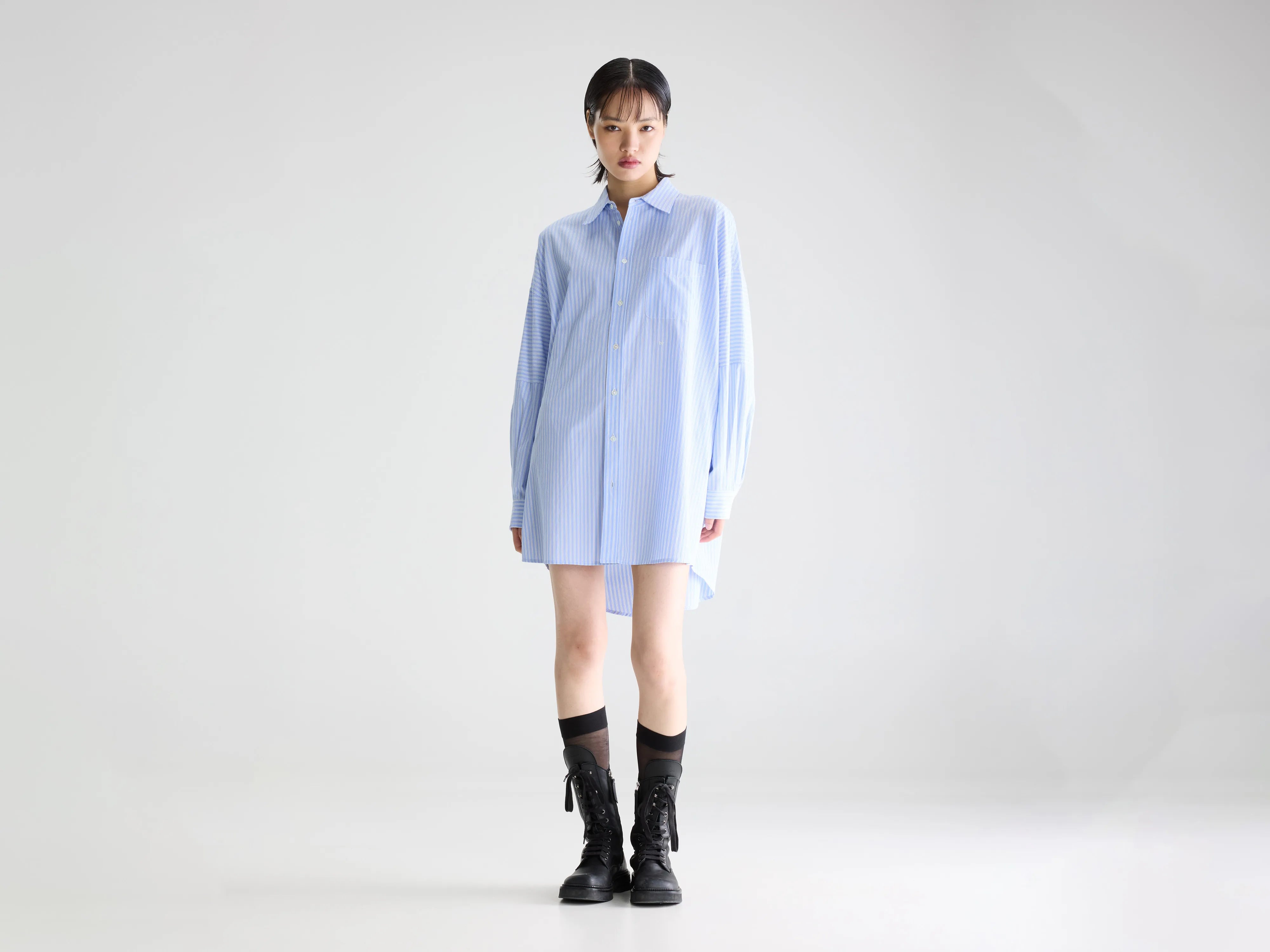 Jinner striped shirt dress (261 / W / STRIPE A)