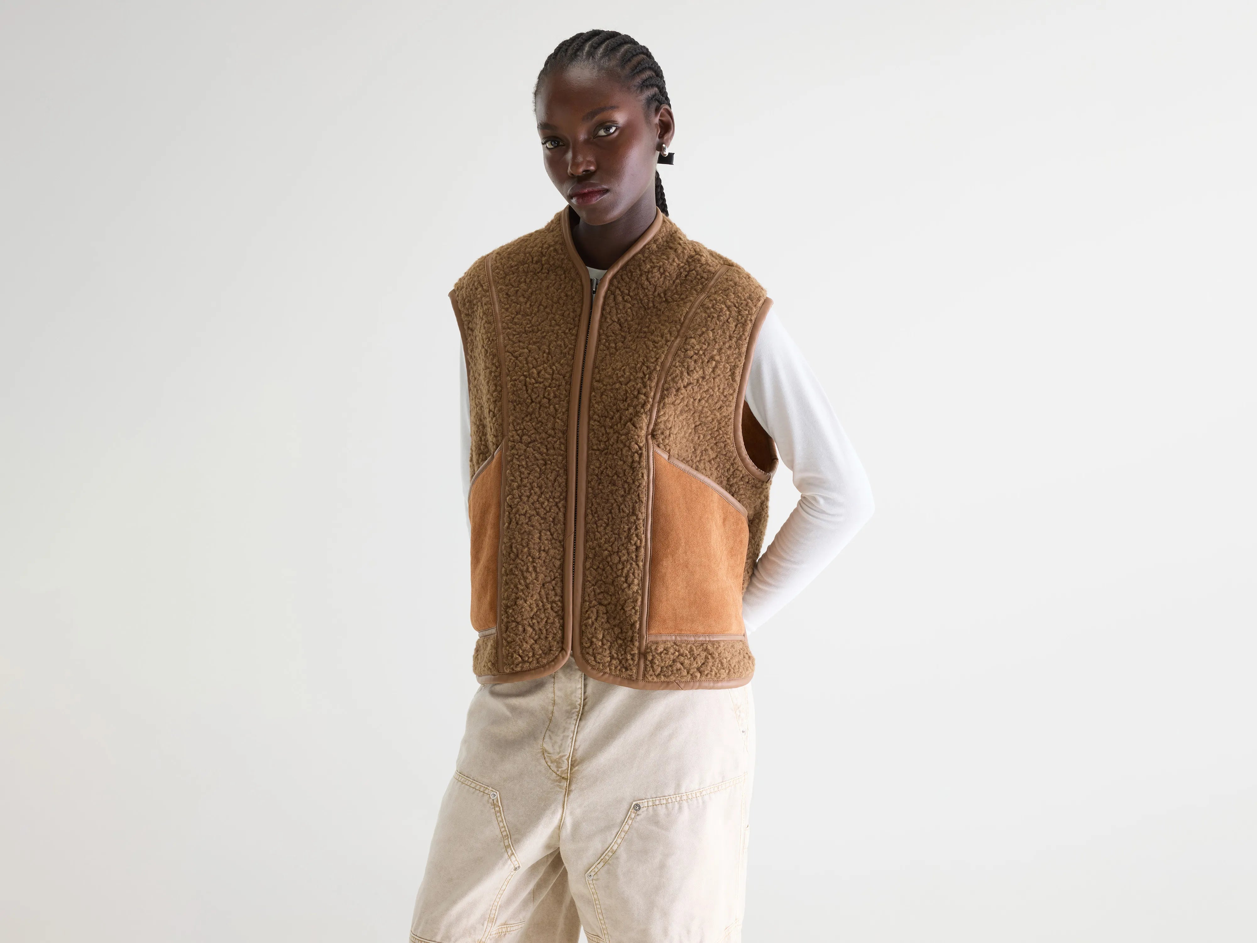 Jinas shearling bodywarmer (261 / W / COMBO A)