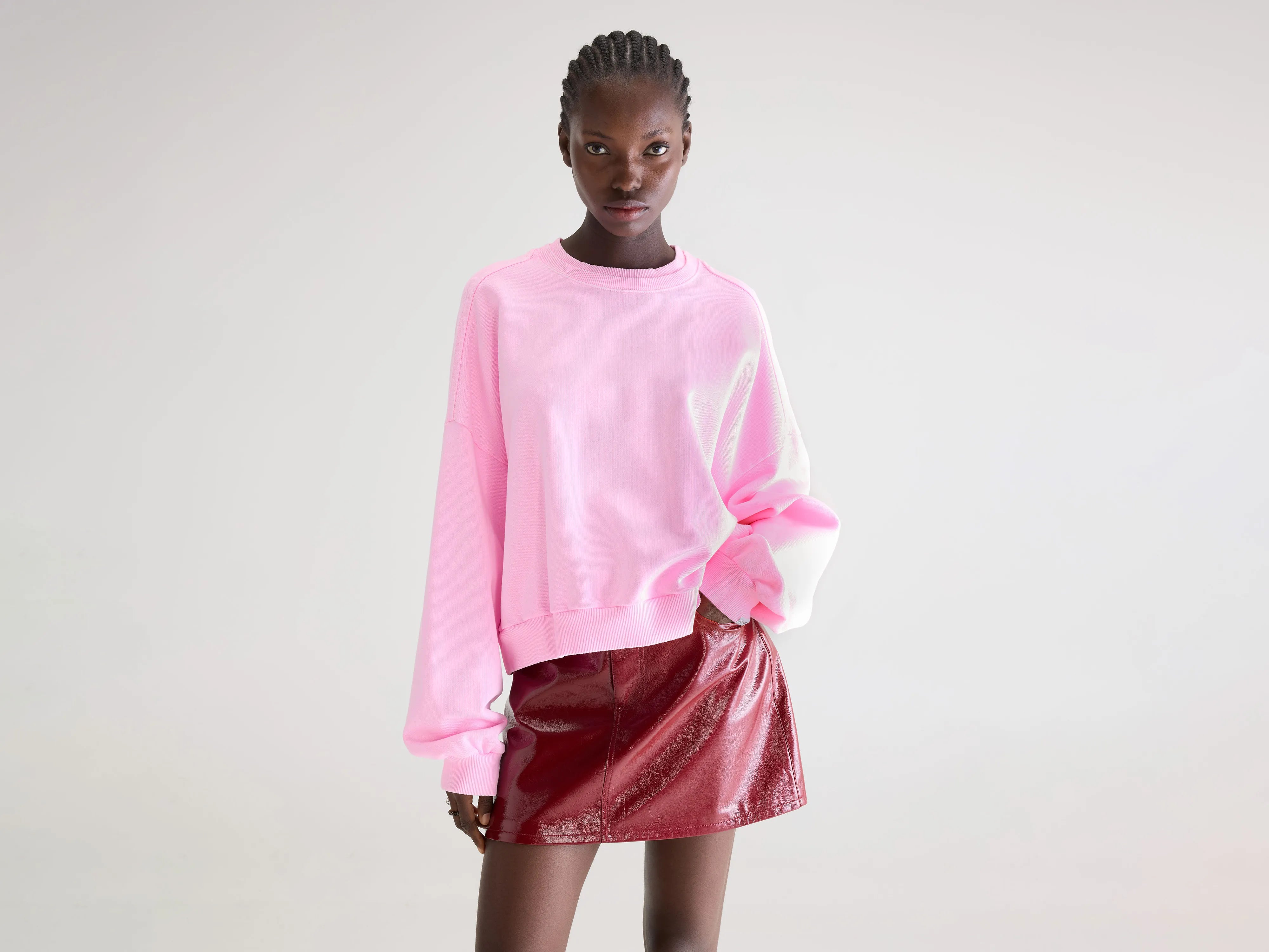 Sweatshirt col rond Ferna (261 / W / FLUO PINK)