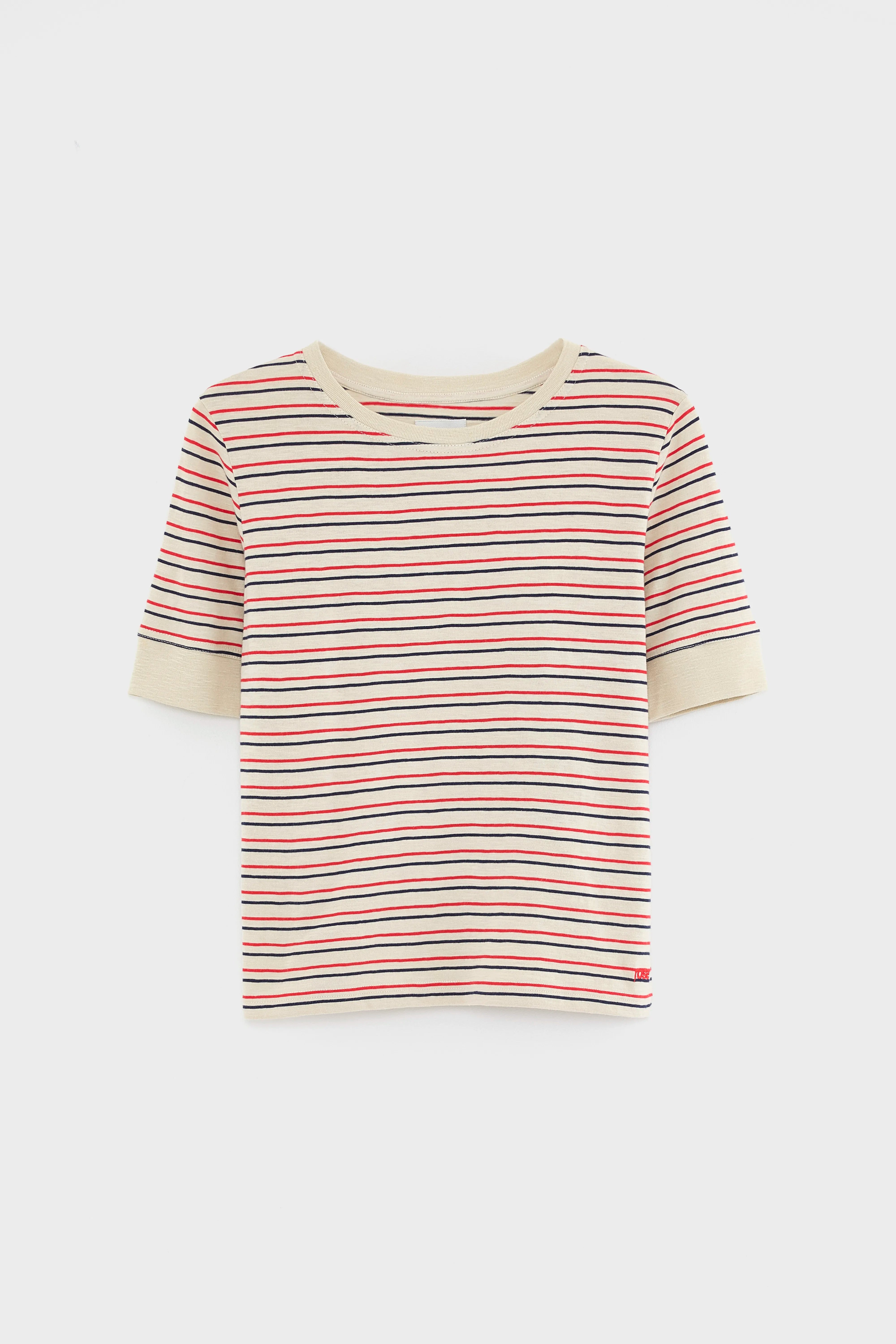 T-shirt slim à rayures Cias (261 / W / STRIPE A)