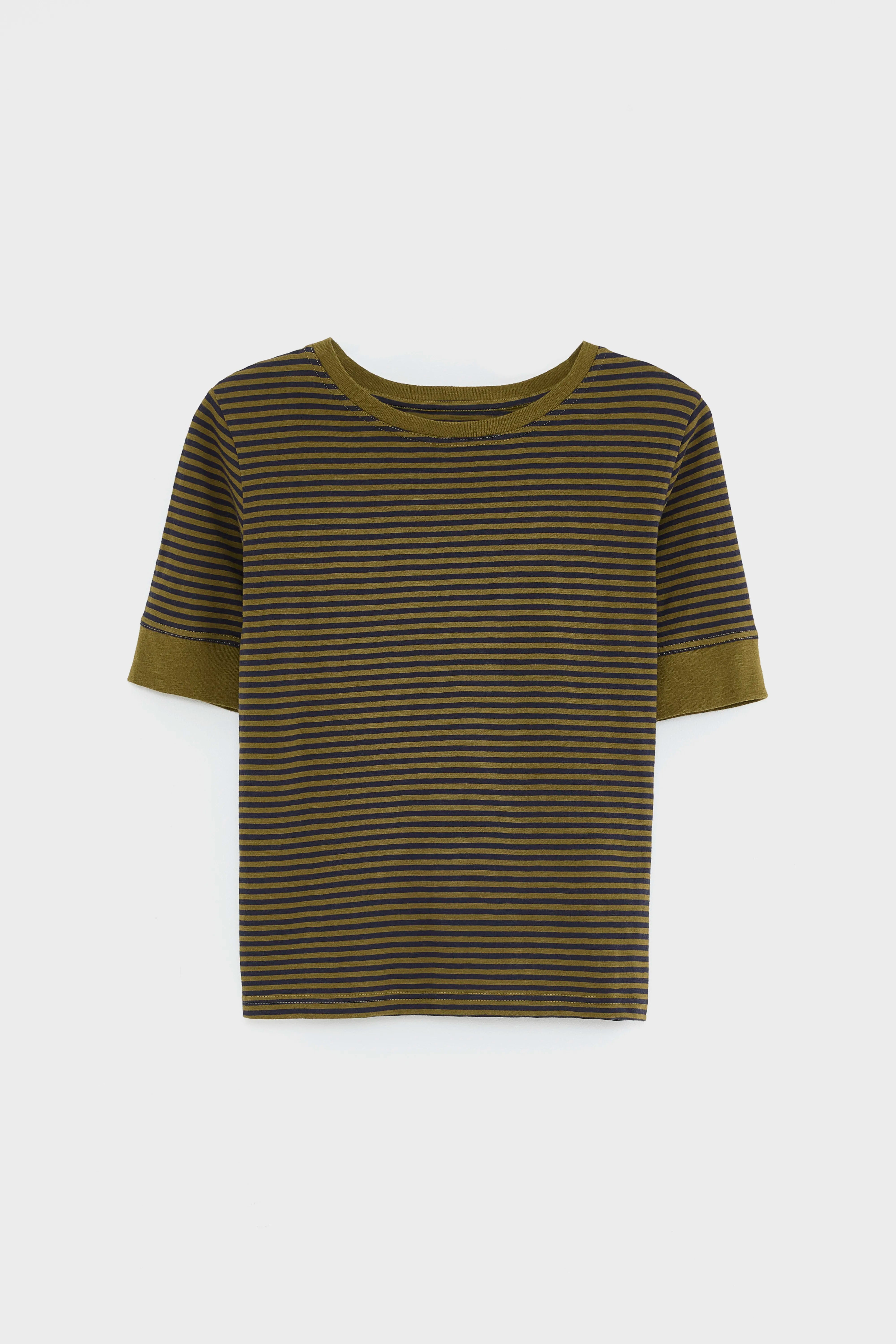 T-shirt slim à rayures Cias (261 / W / STRIPE B)
