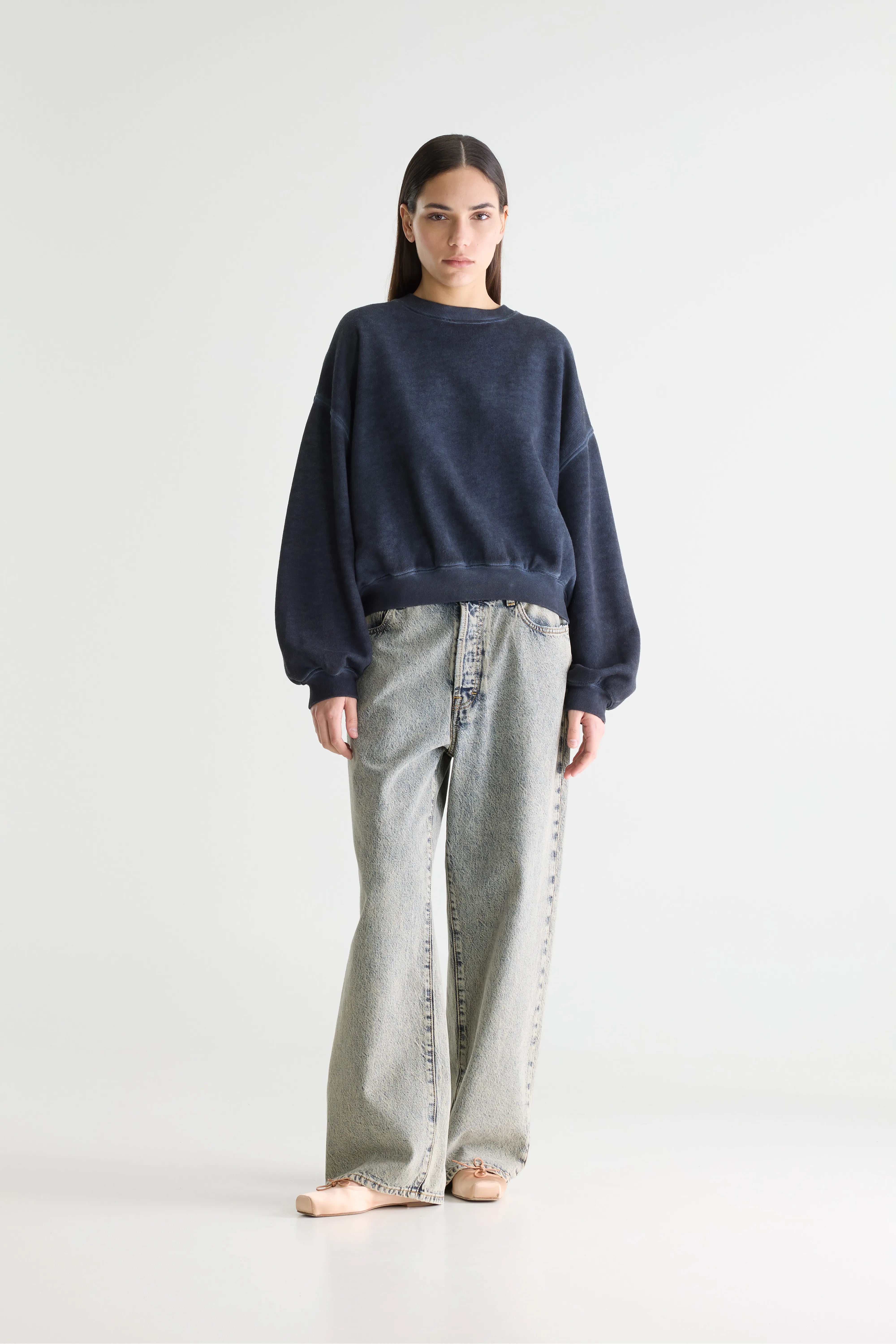 Sweatshirt cropped Fancy (261 / W / NAVY)