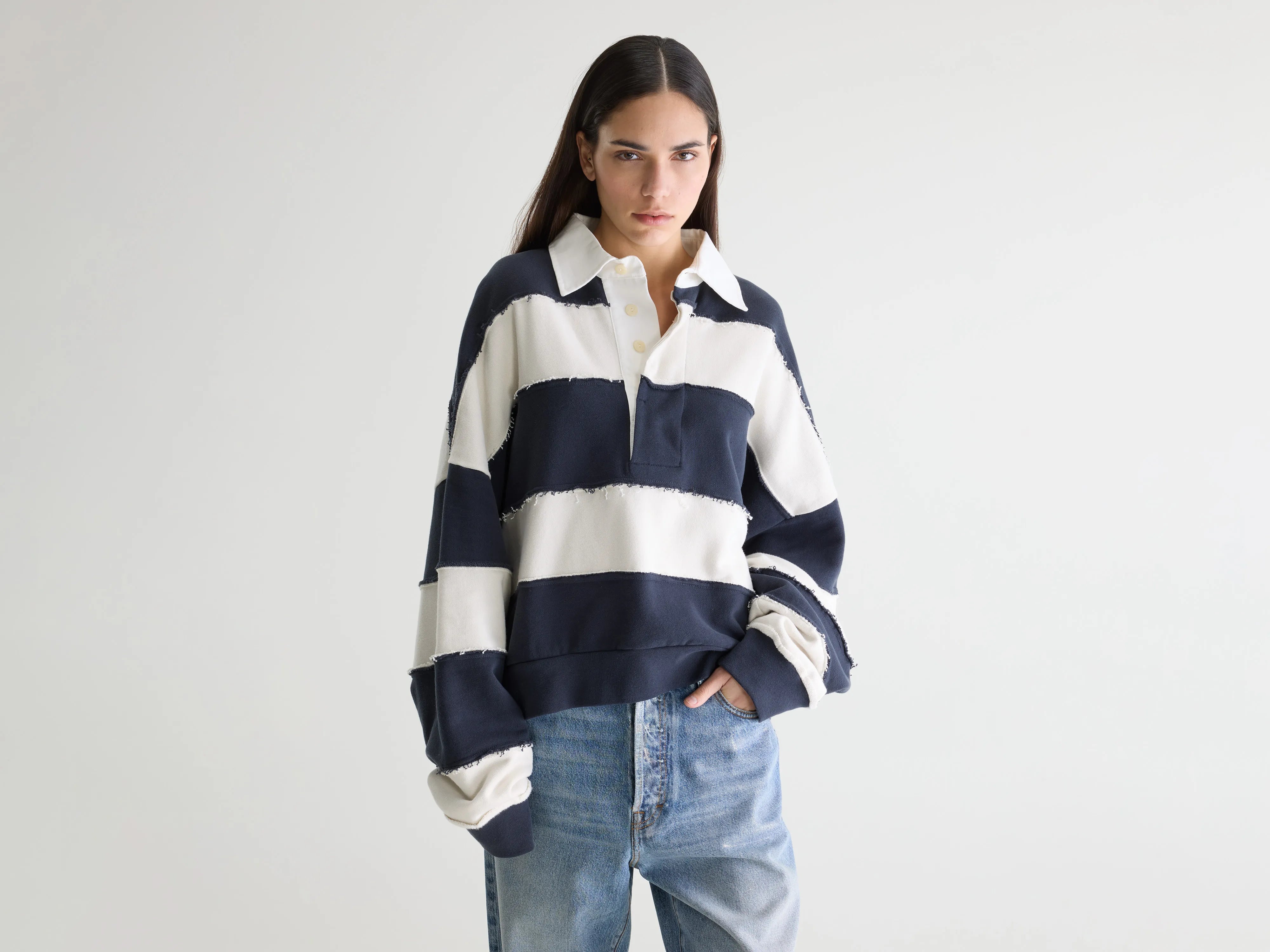 Furen striped rugby sweatshirt (261 / W / COMBO A)