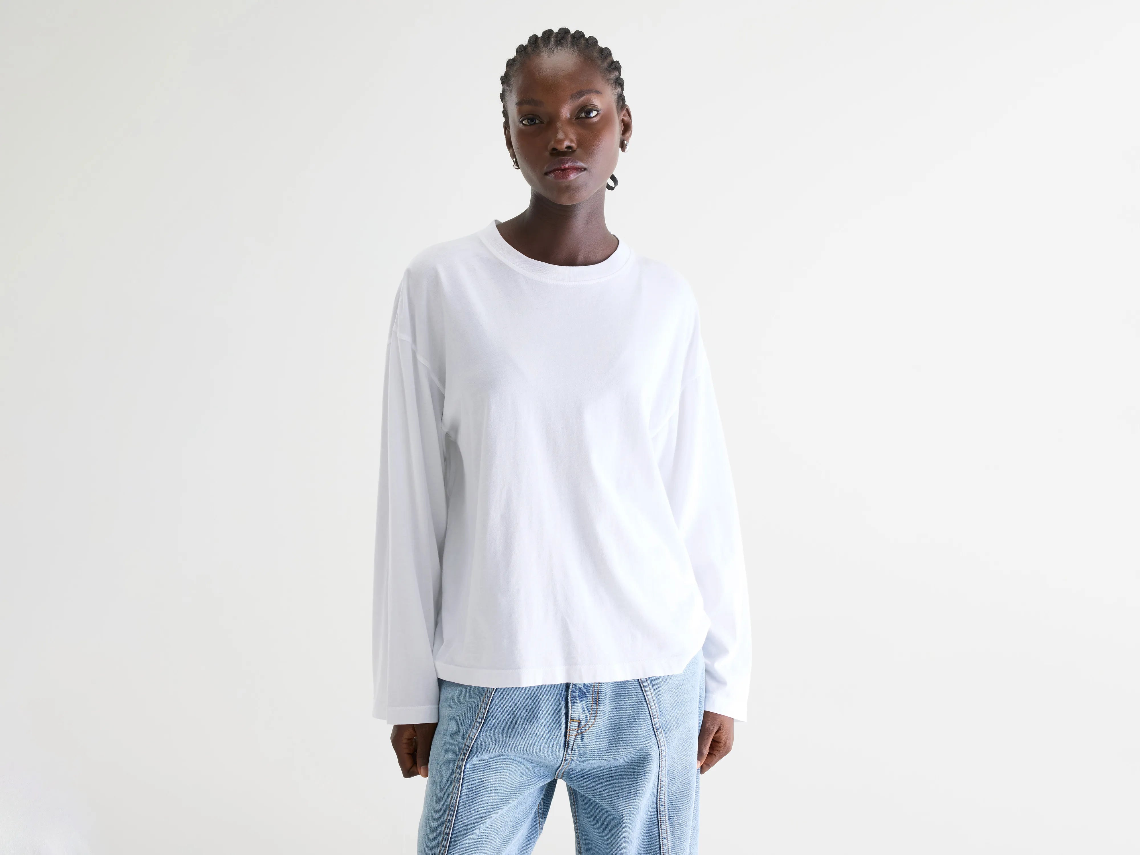 Fandy long sleeve t-shirt (261 / W / WHITE)