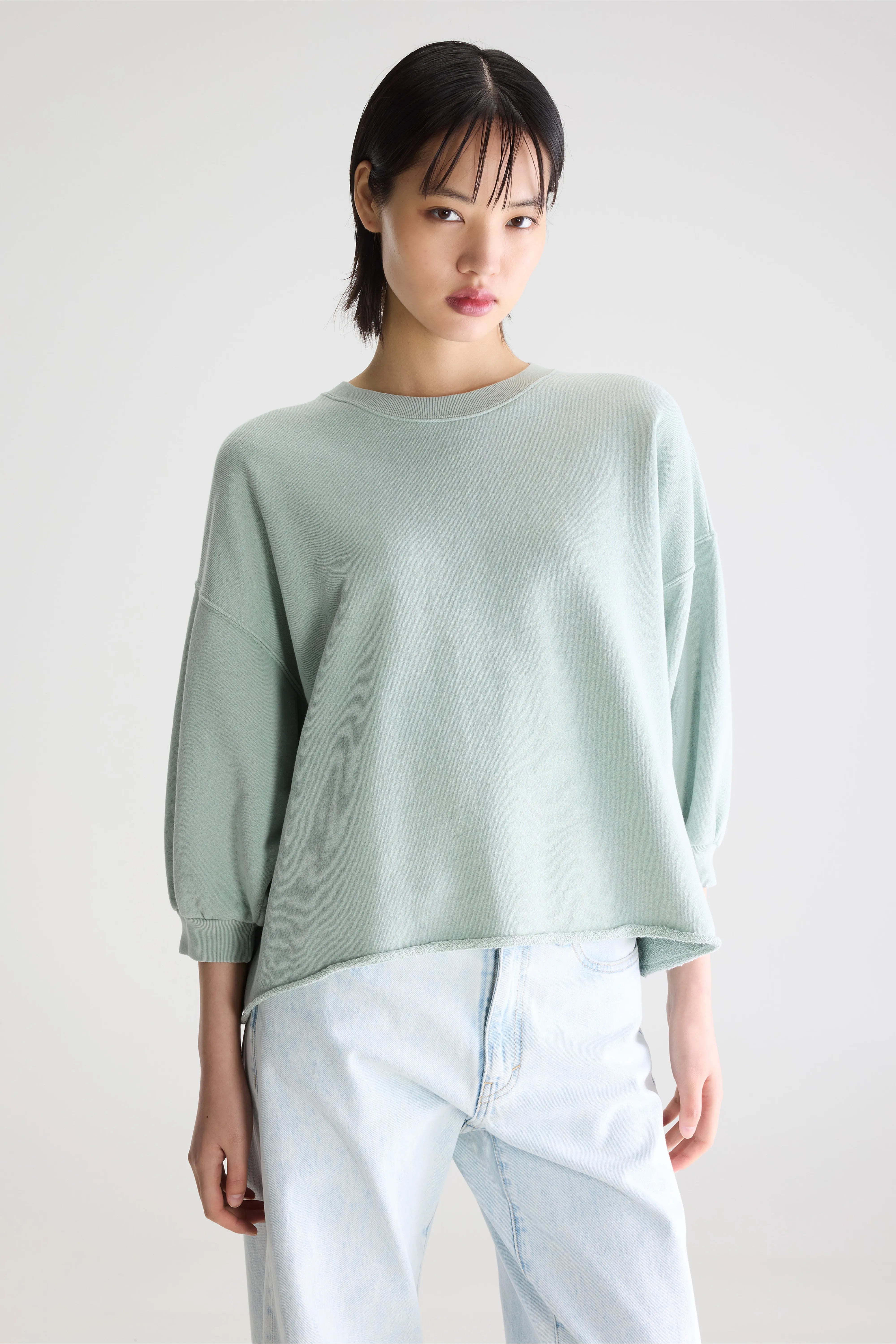 Vicske relaxed sweatshirt (261 / W / JADEITE)