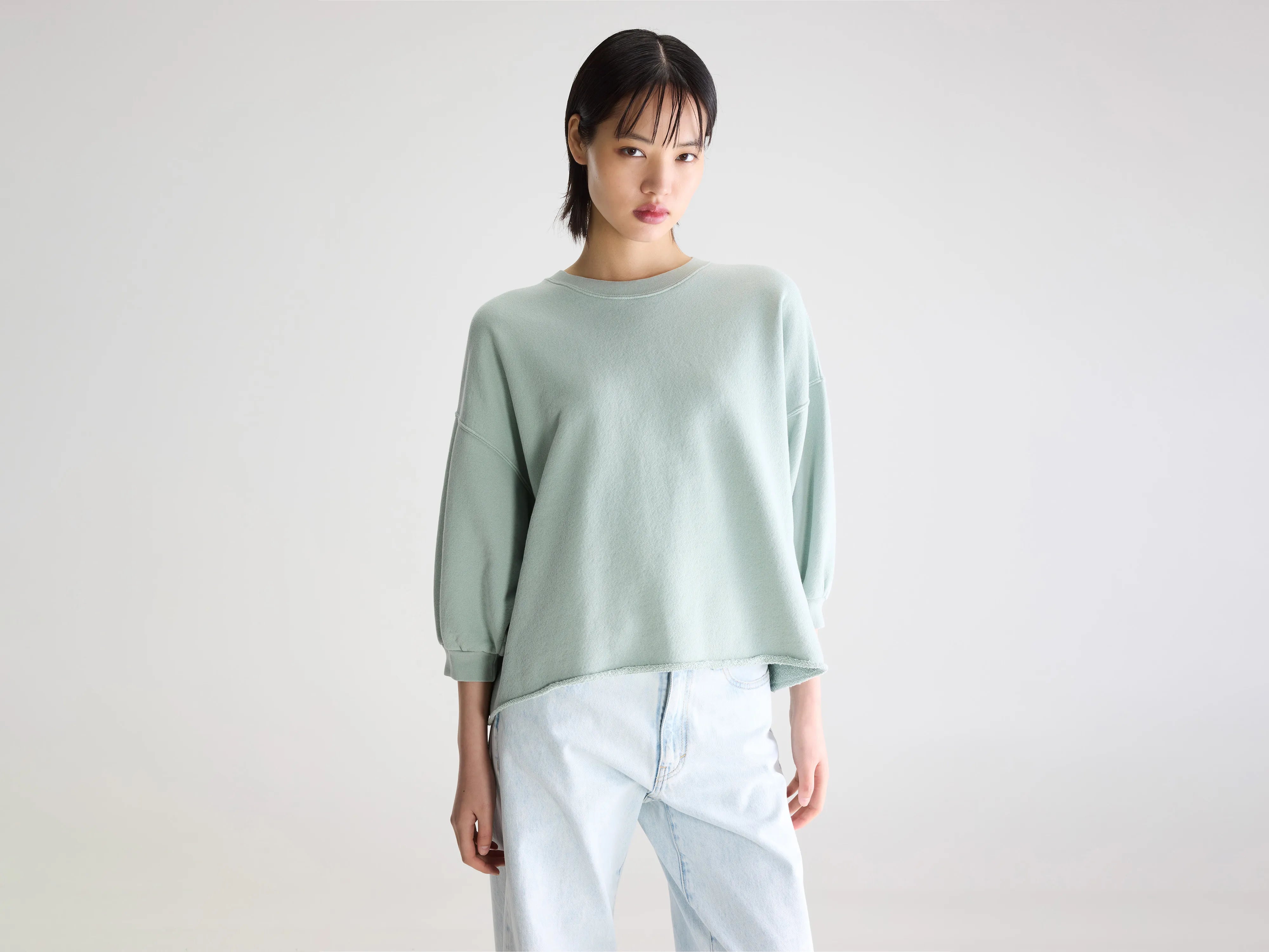 Vicske relaxed sweatshirt (261 / W / JADEITE)