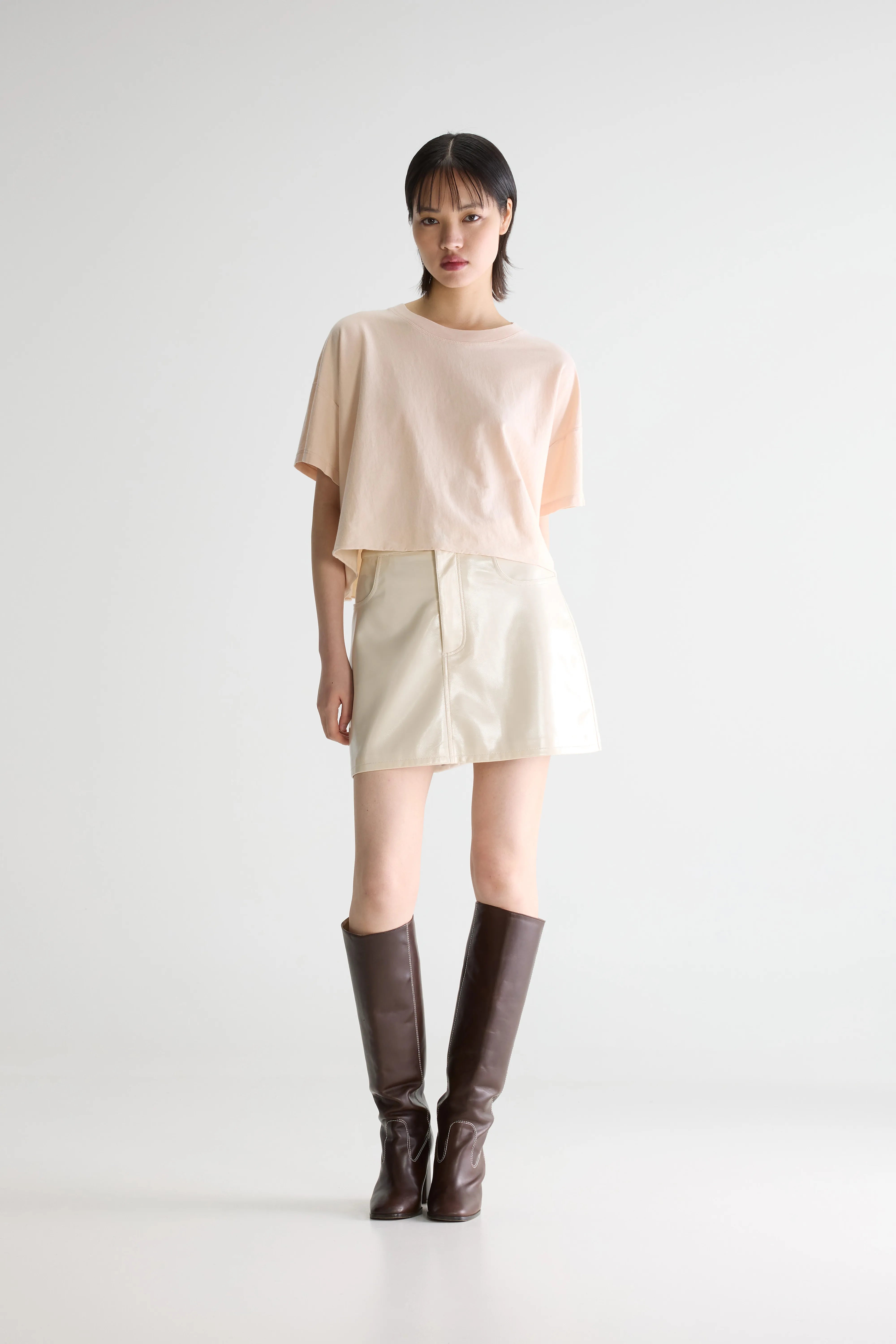 Farpy cropped t-shirt (261 / W / BABE)