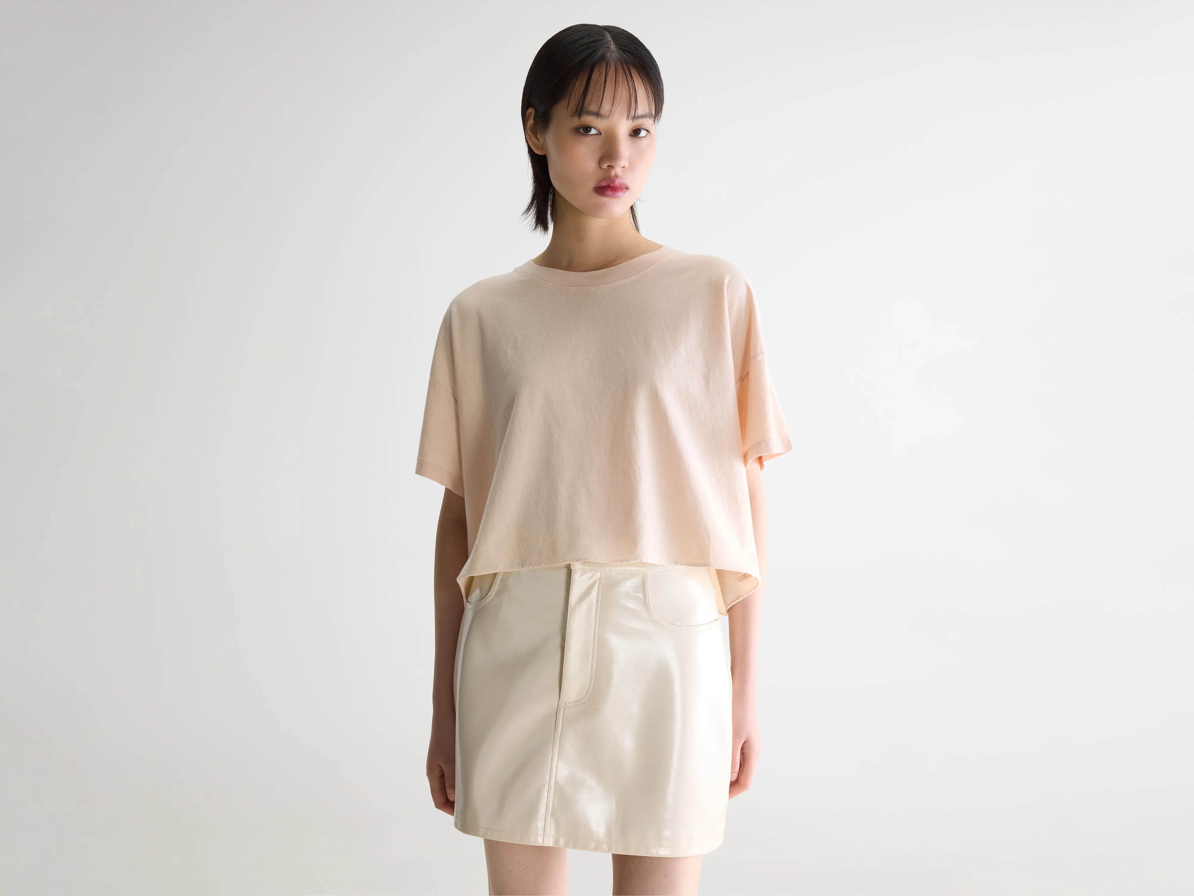 Farpy cropped t-shirt (261 / W / BABE)