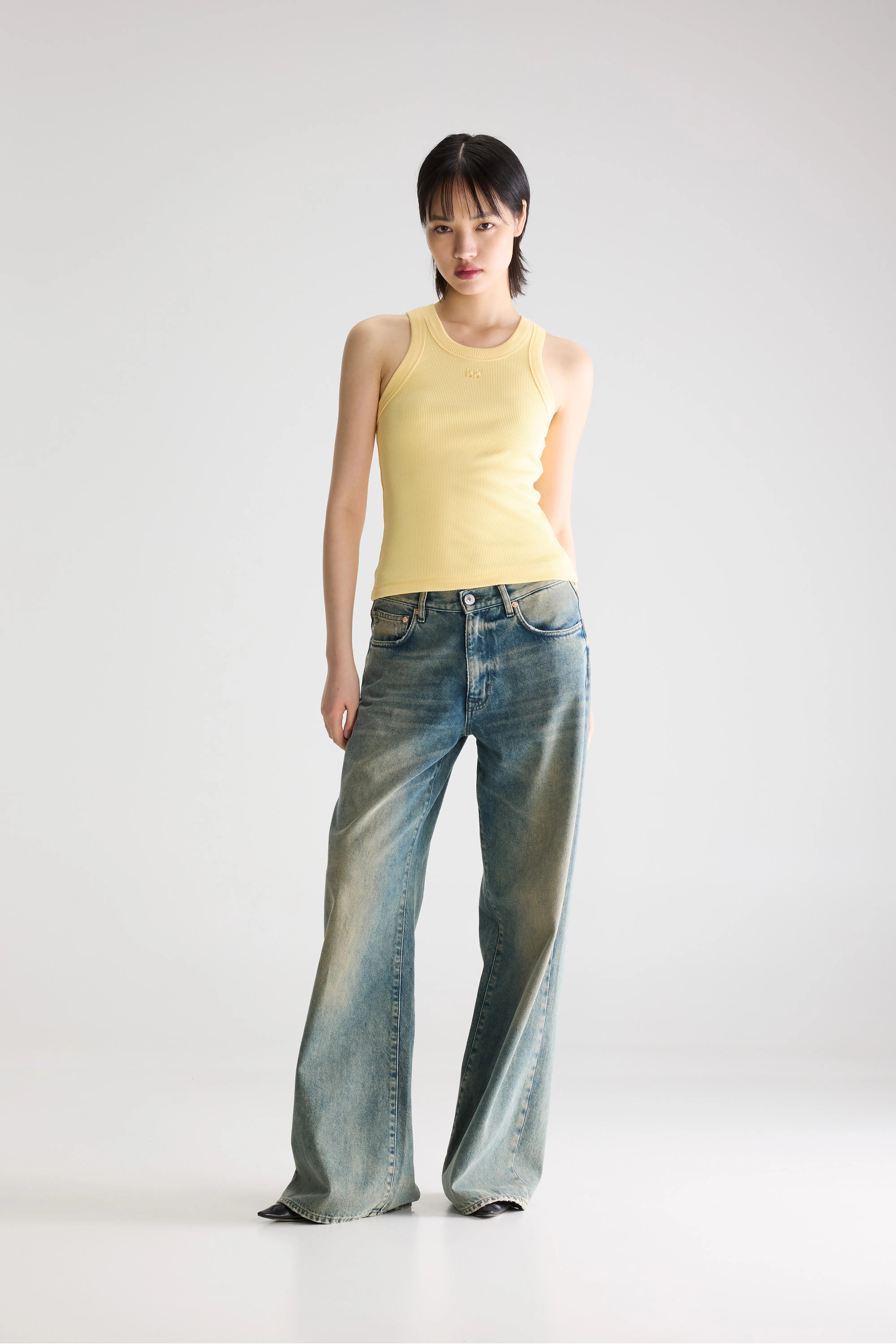 Fikas slim fit tanktop (261 / W / PAILLE)