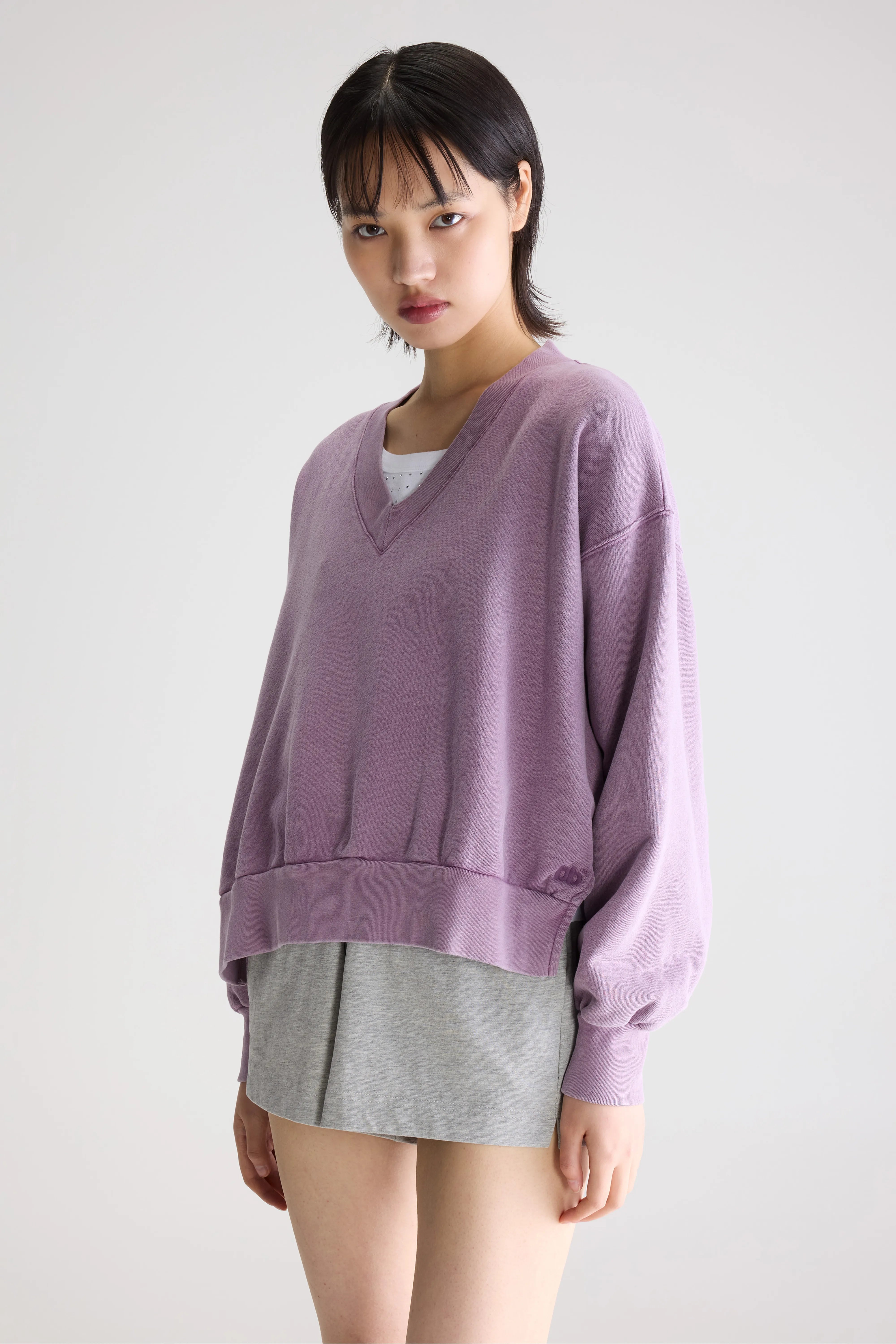 Sweatshirt col V Varola (261 / W / CROCUS)