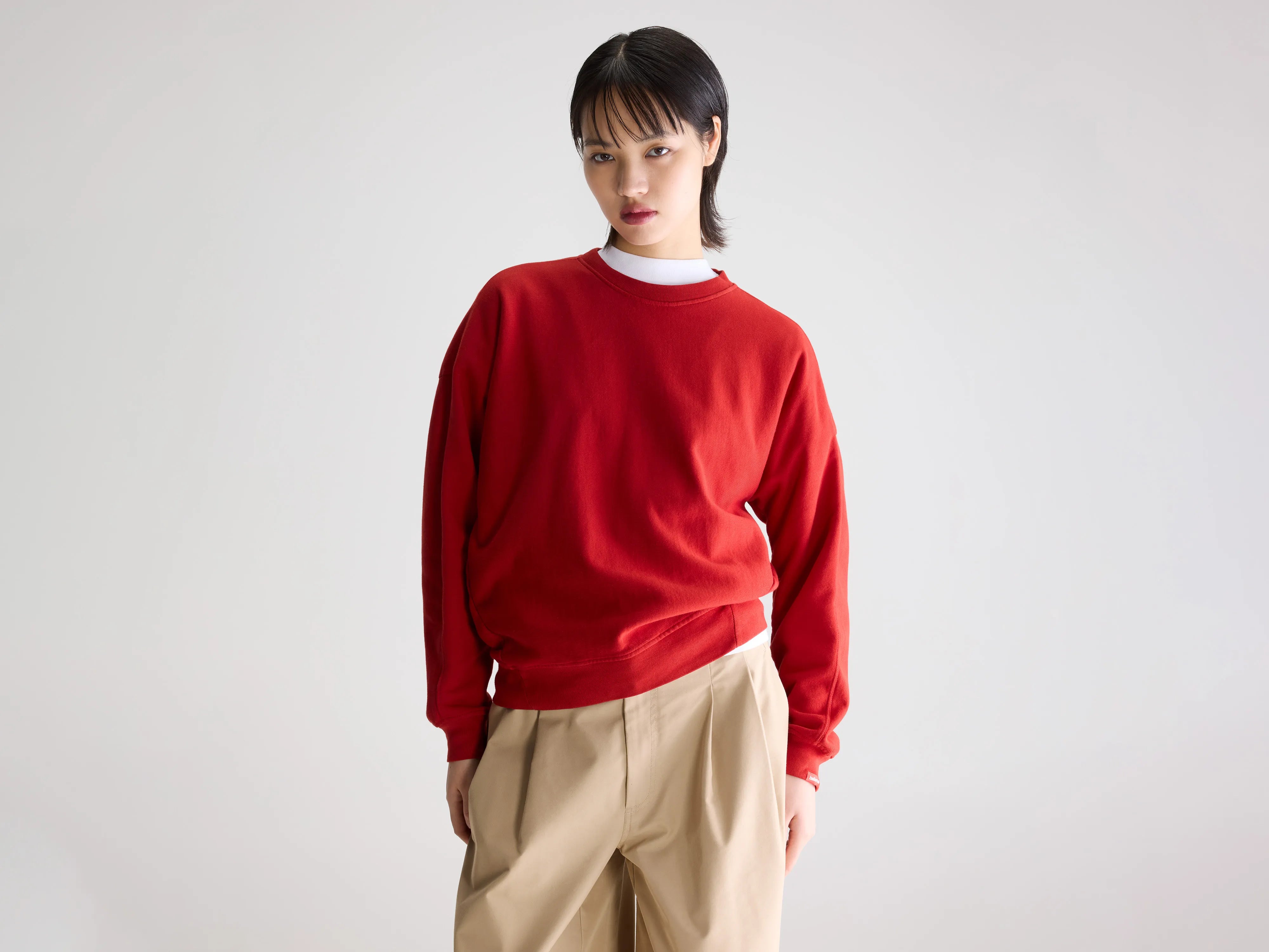 Sweatshirt col rond Fuego (261 / W / ECARLATE)